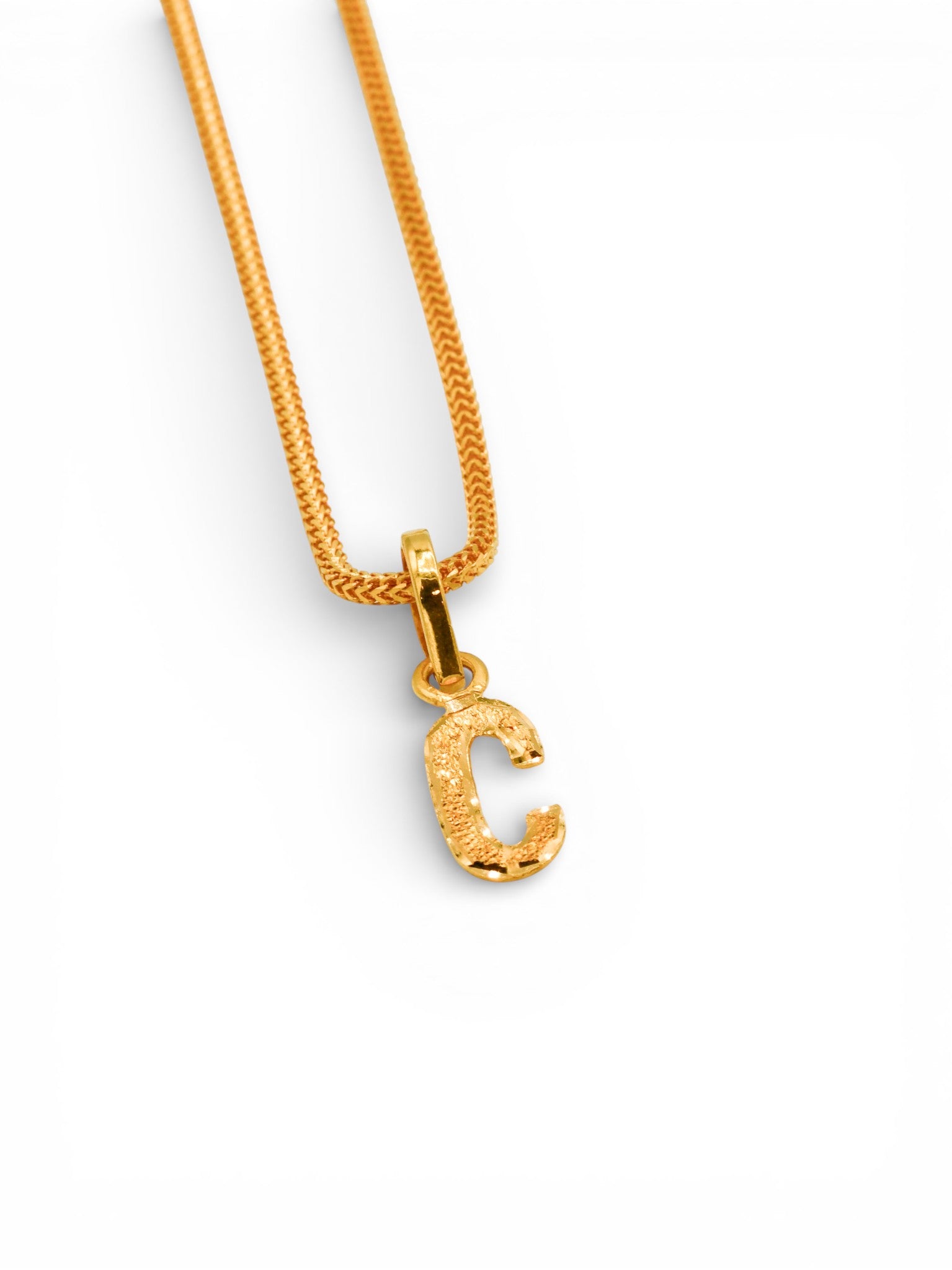 22ct Gold "C" Pendant