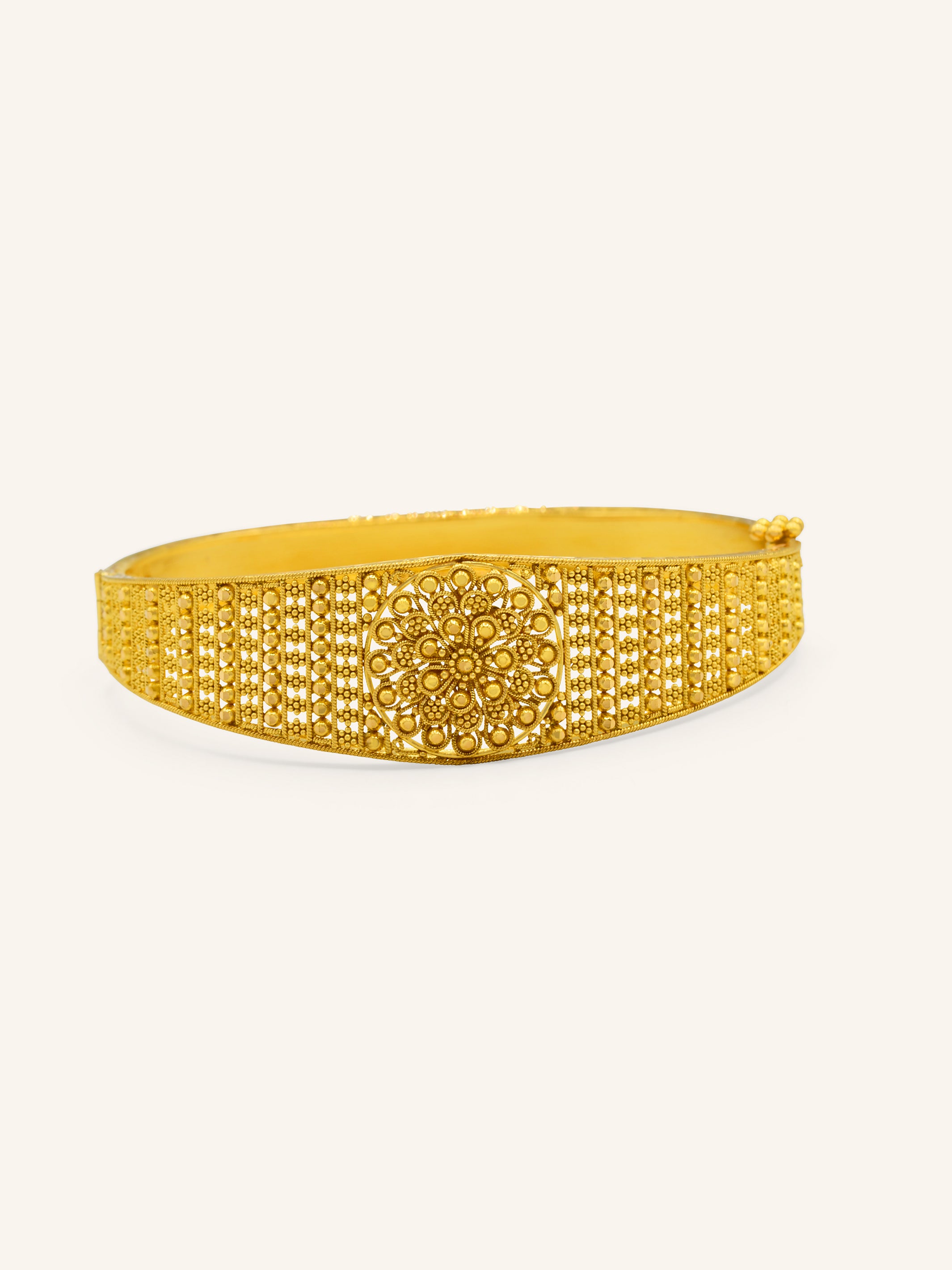 22ct Gold 1 Piece Screw Bangle