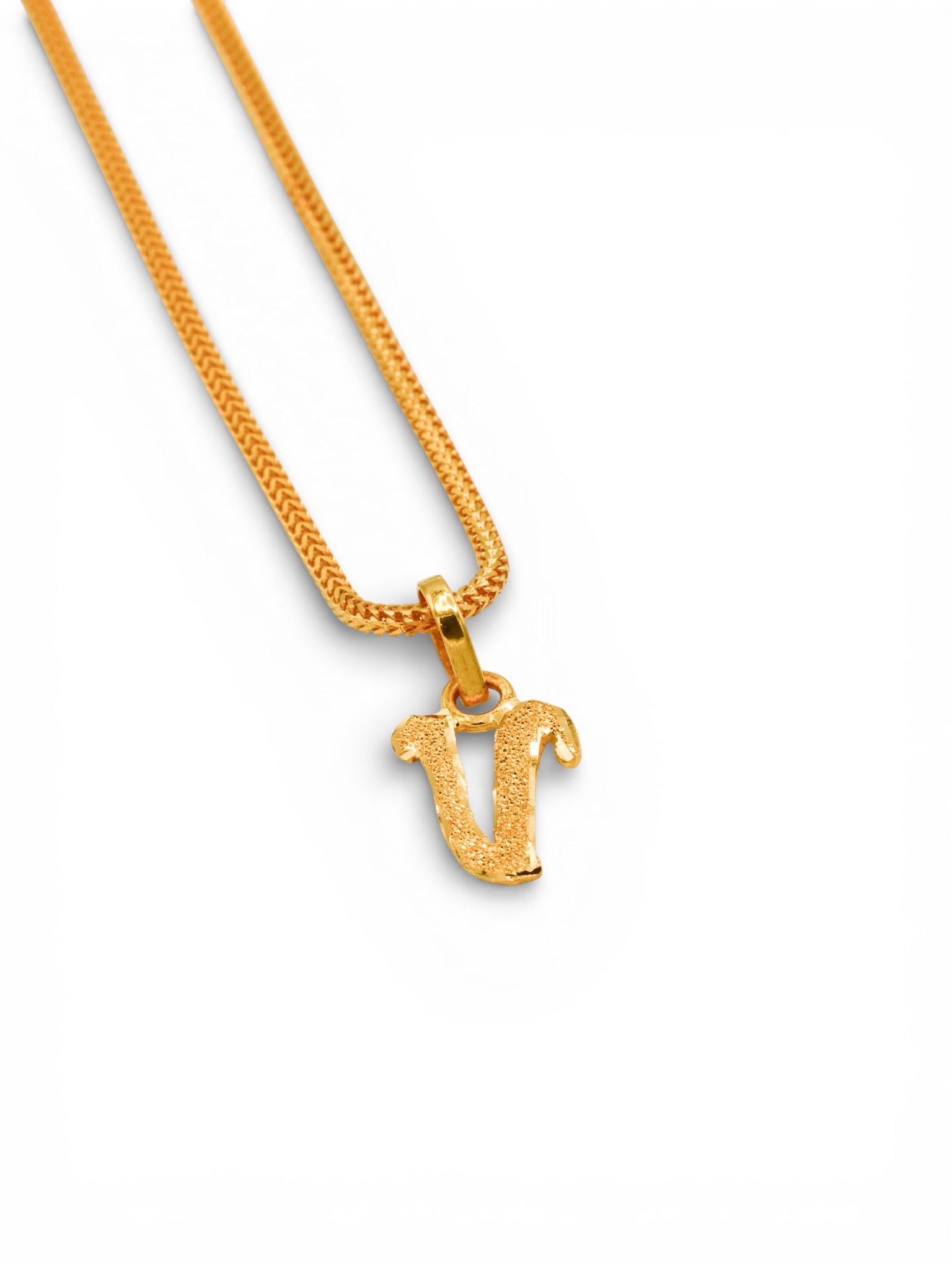22ct Gold "V" Pendant - Roop Darshan