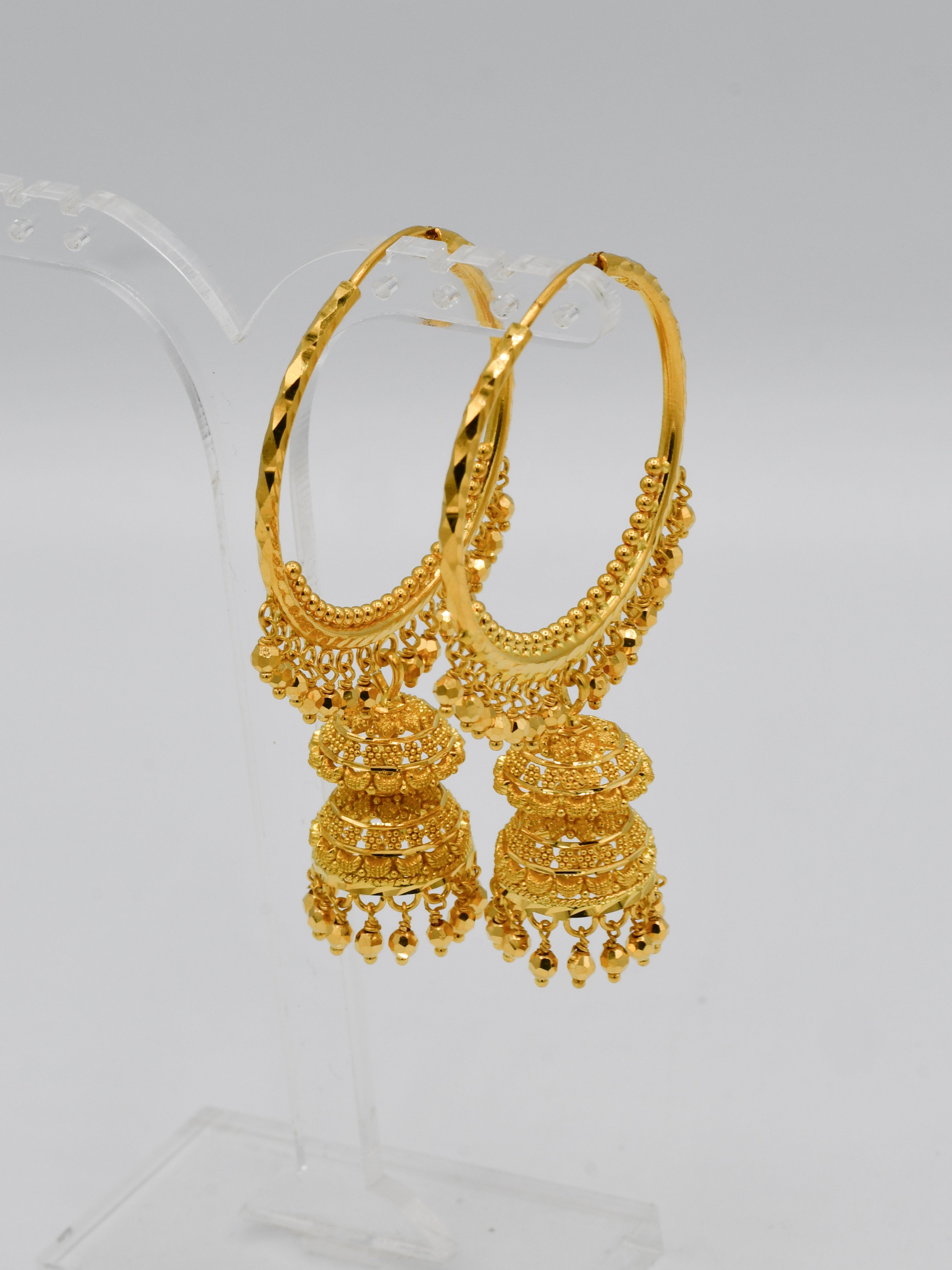 22Ct Gold Jhumki Bali - Roop Darshan