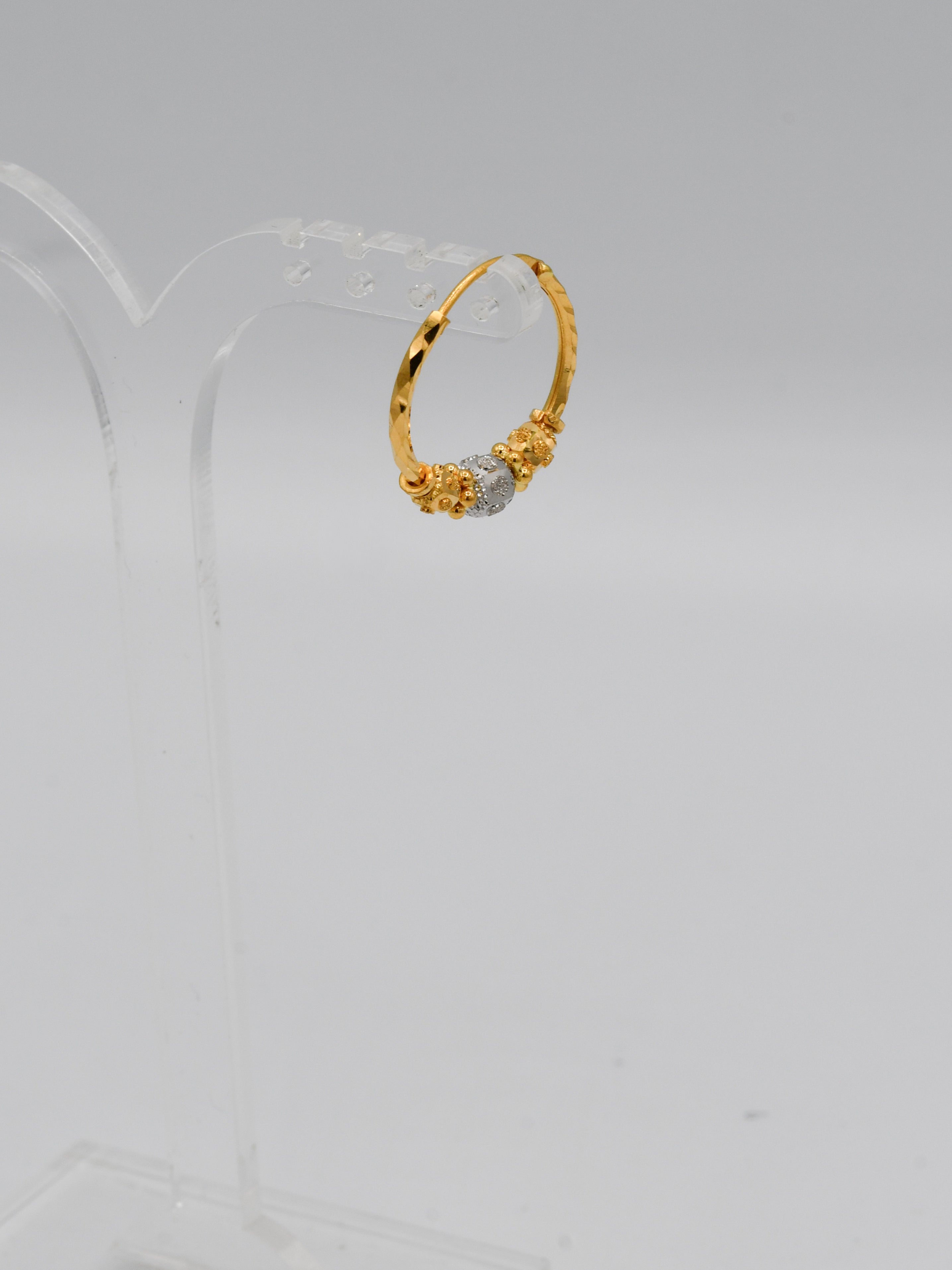 22ct Gold Two Tone Ball Bali - Roop Darshan