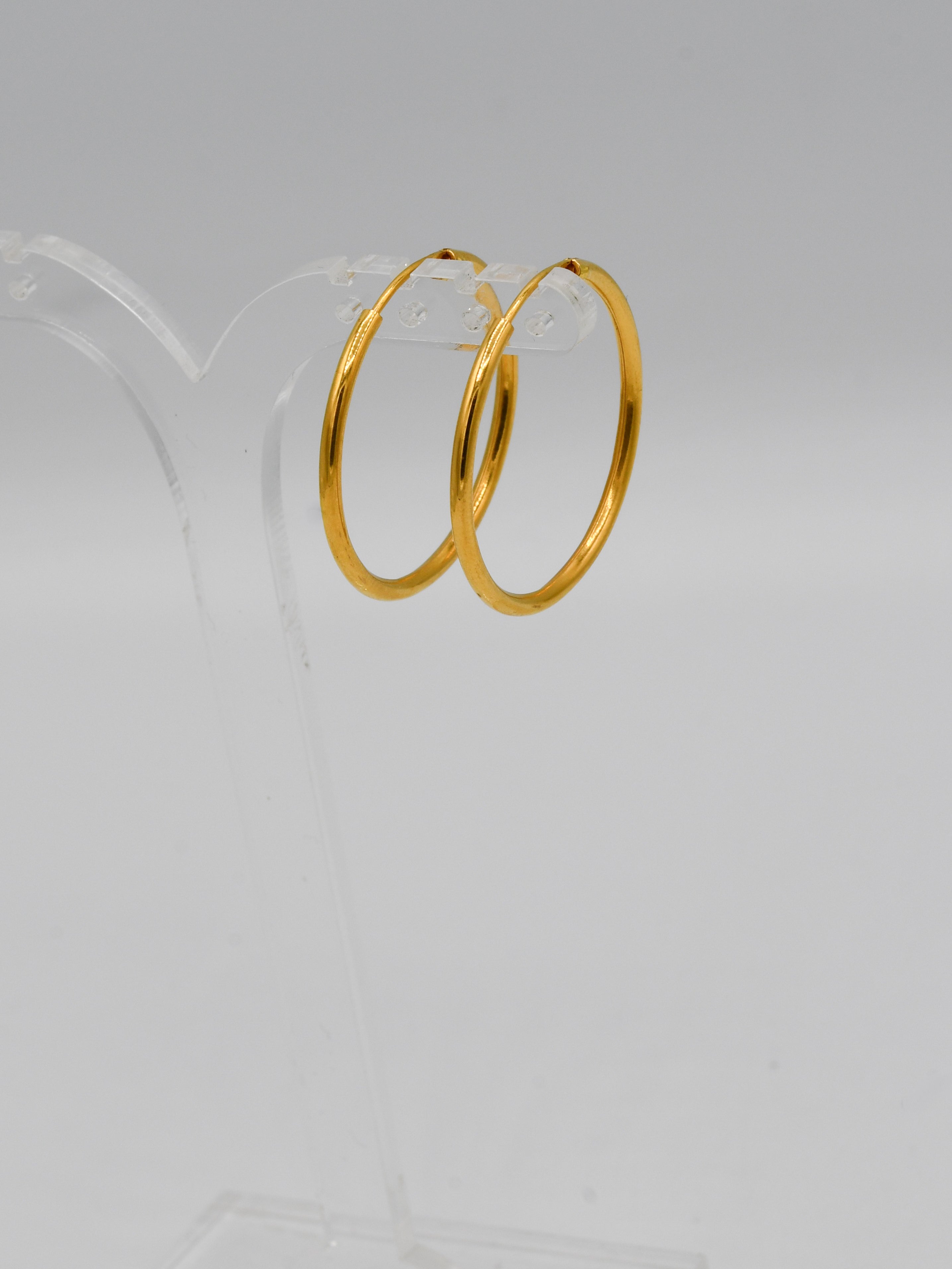 22ct Gold Plain Bali - Roop Darshan