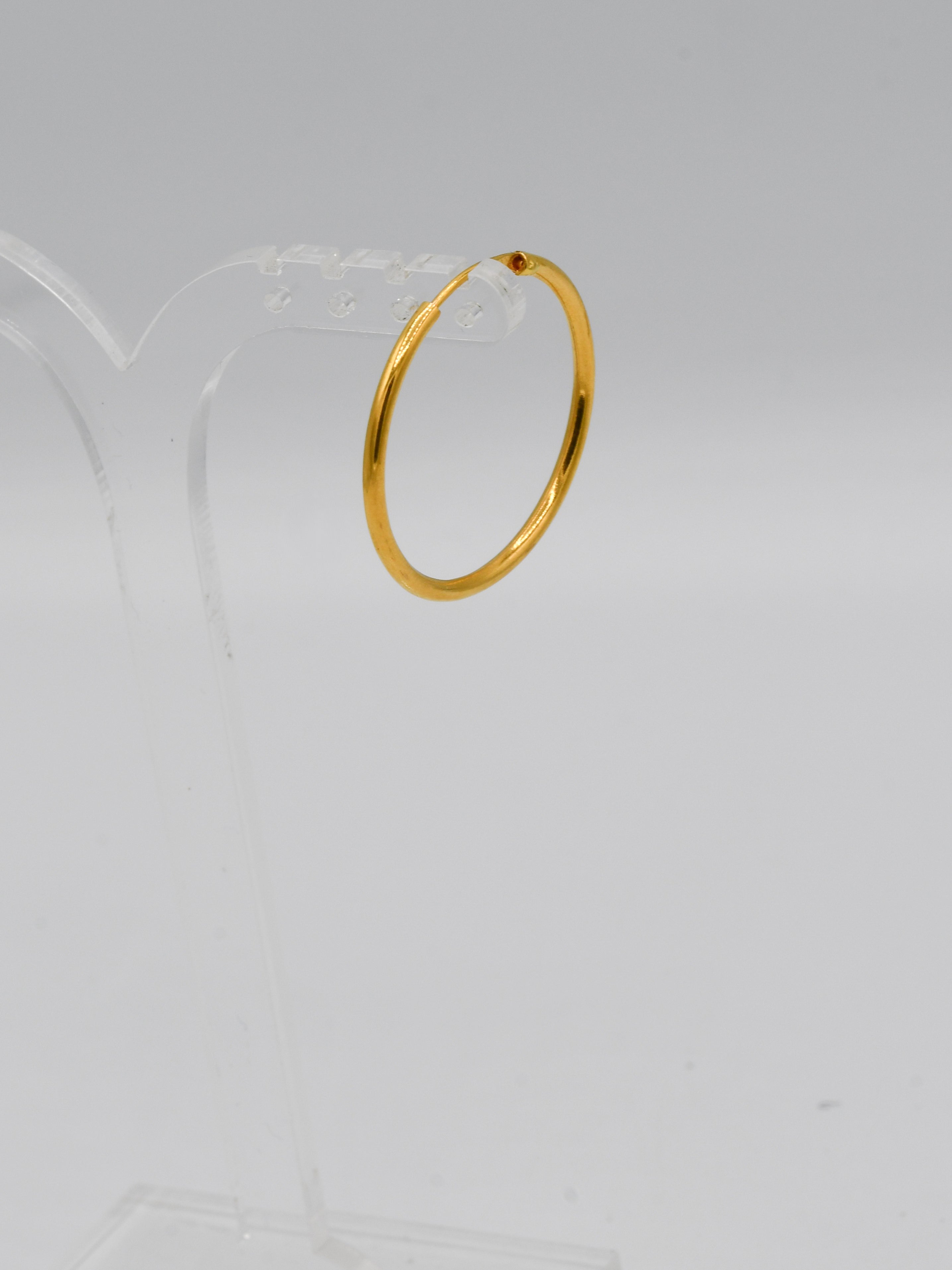 22ct Gold Plain Bali - Roop Darshan