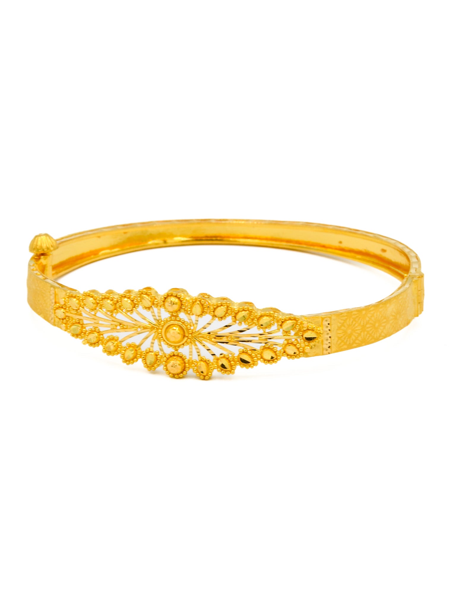 22ct Gold Screw Bangle - Roop Darshan