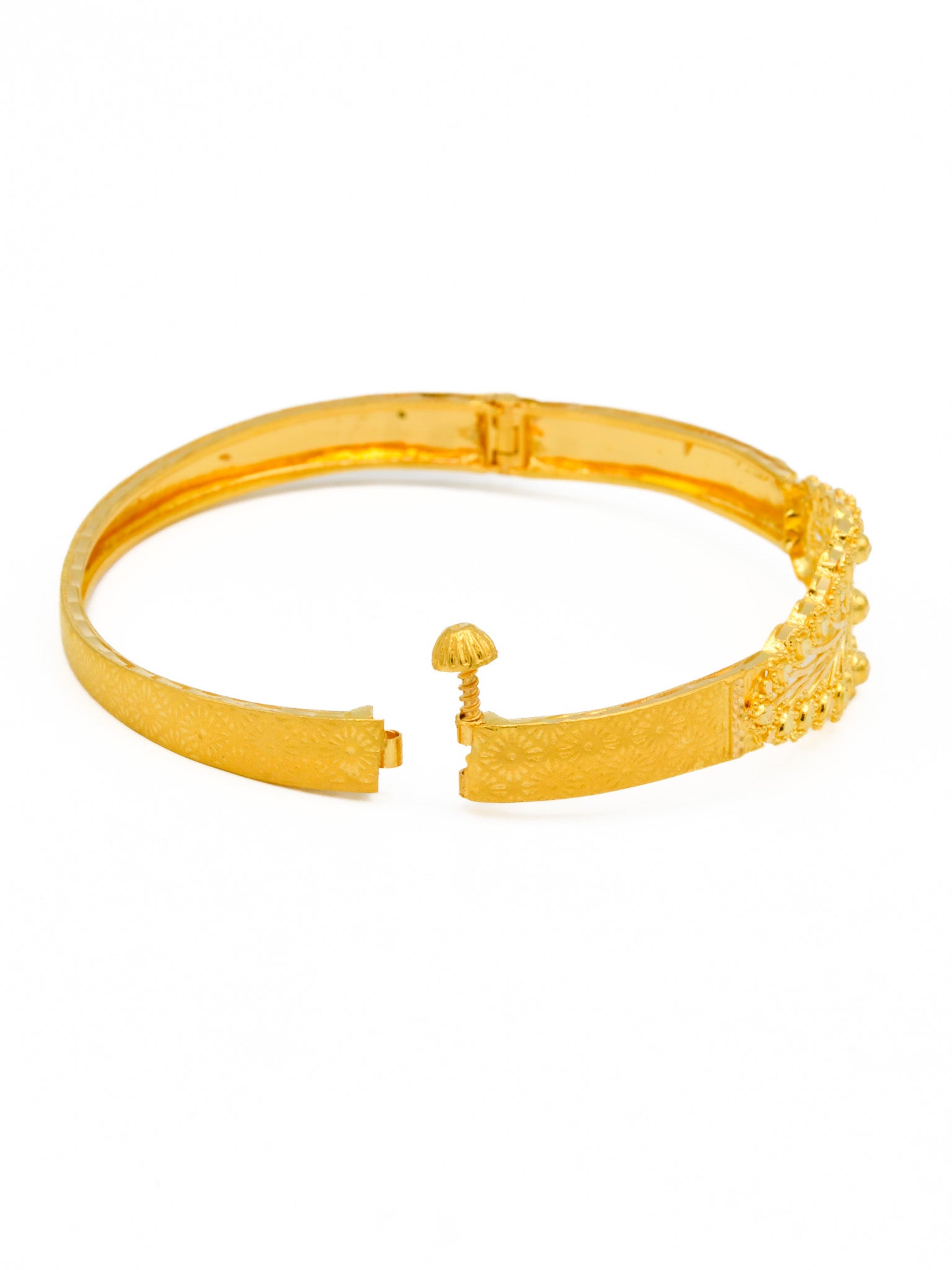 22ct Gold Screw Bangle - Roop Darshan