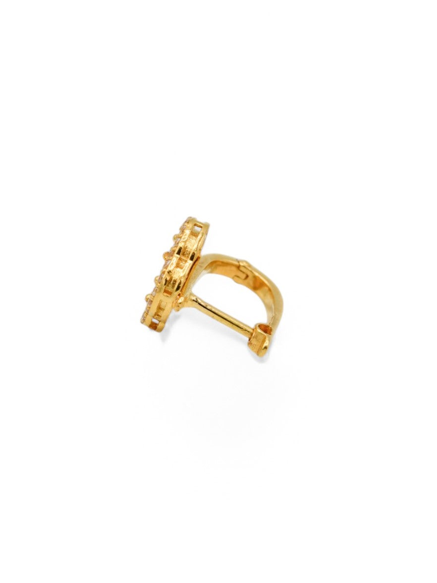 22ct Gold CZ Flower Bali