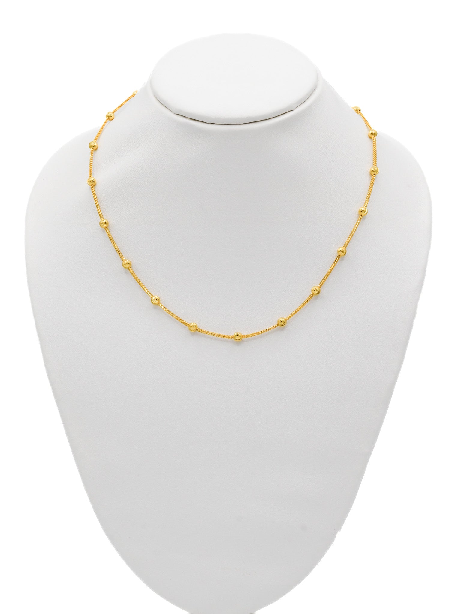 22Ct Gold Ball Fancy Chain