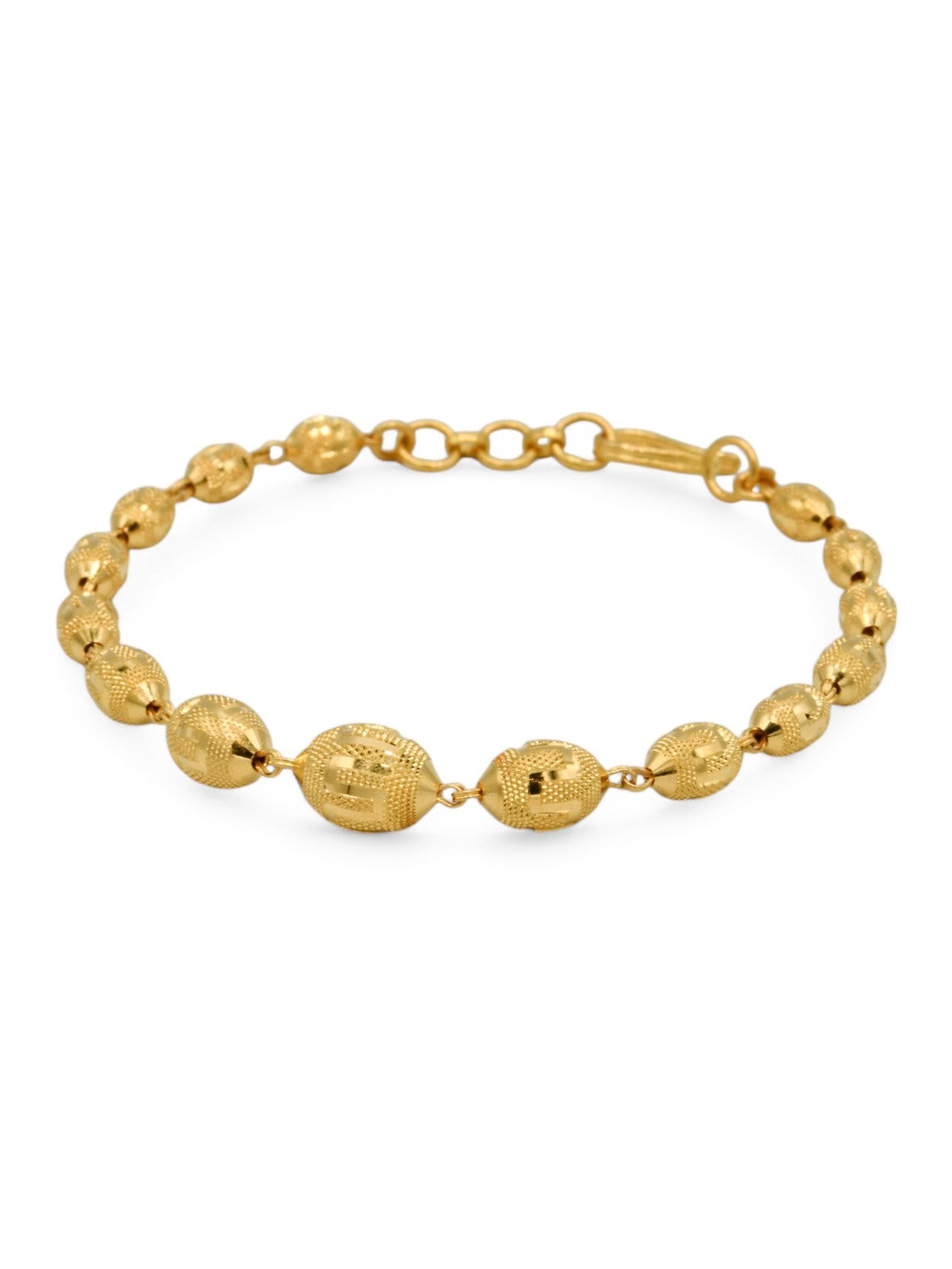 22ct Gold Ball Ladies Bracelet