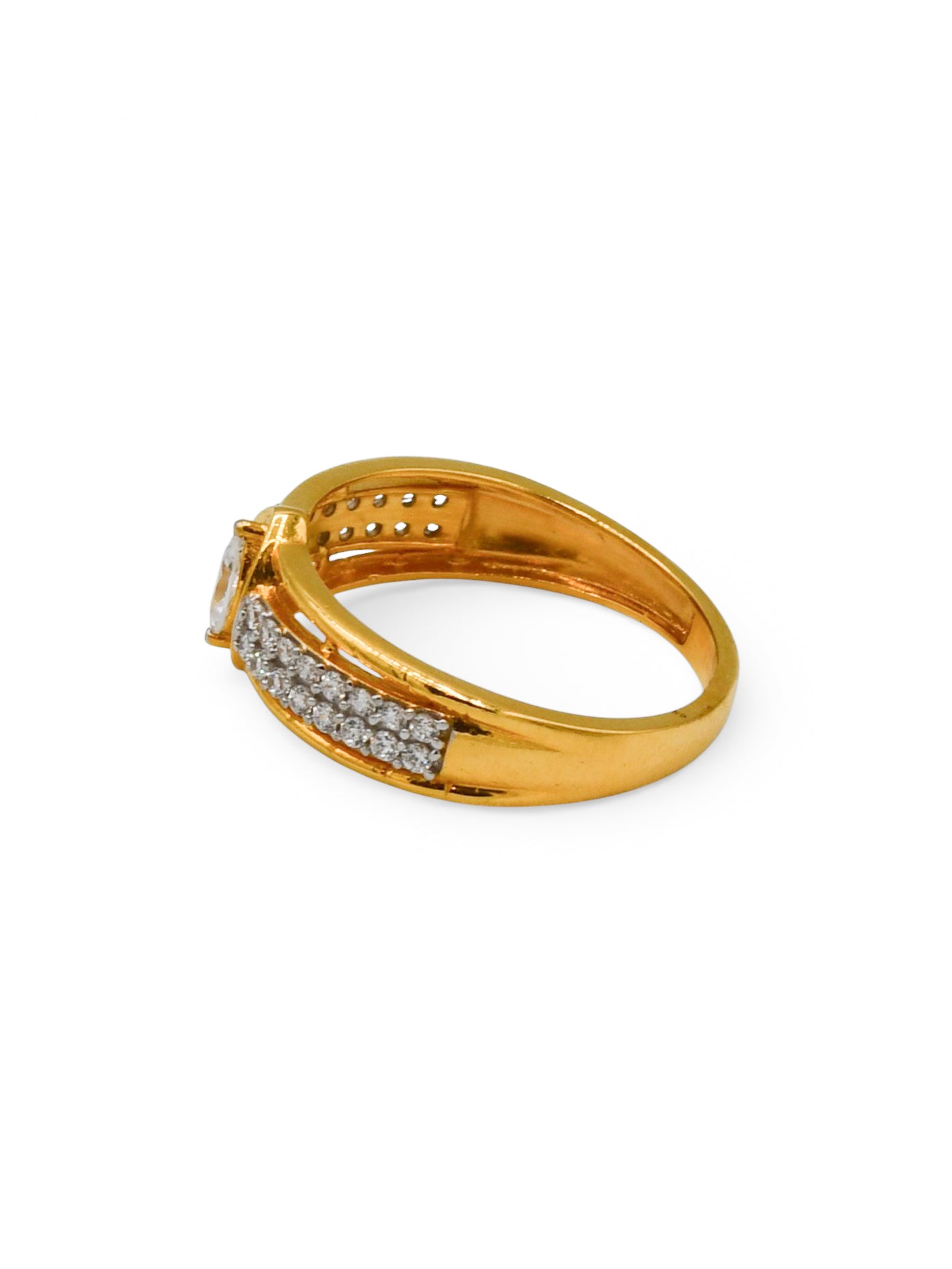22Ct Gold CZ Ladies Ring - Roop Darshan
