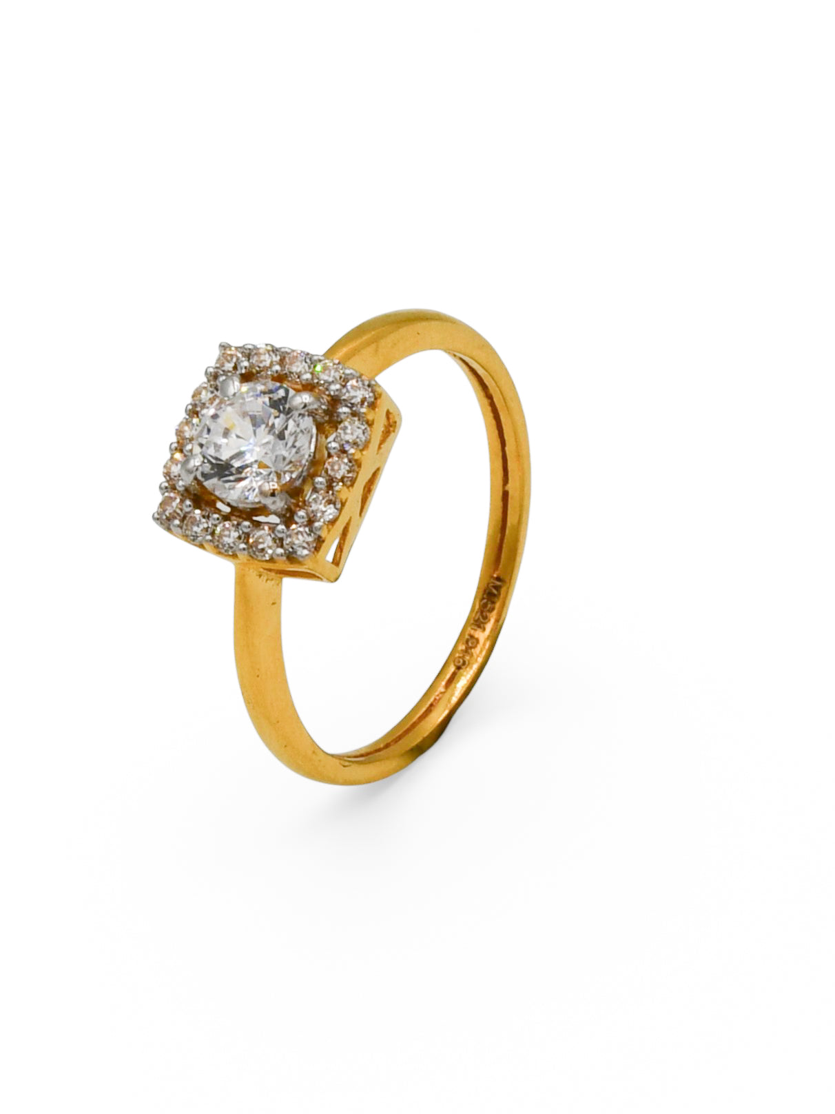 22Ct Gold CZ Ladies Ring