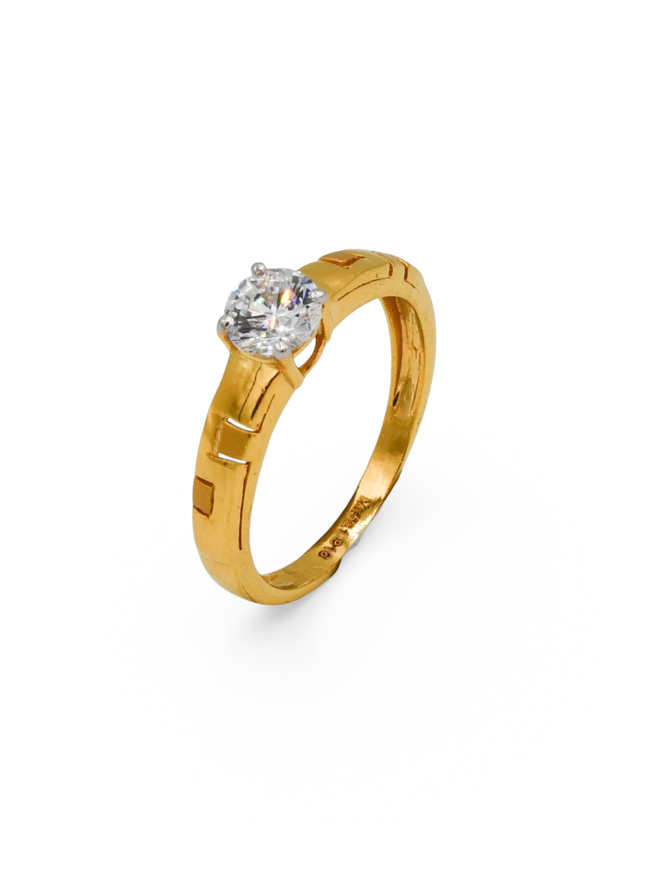22Ct Gold CZ Ladies Ring