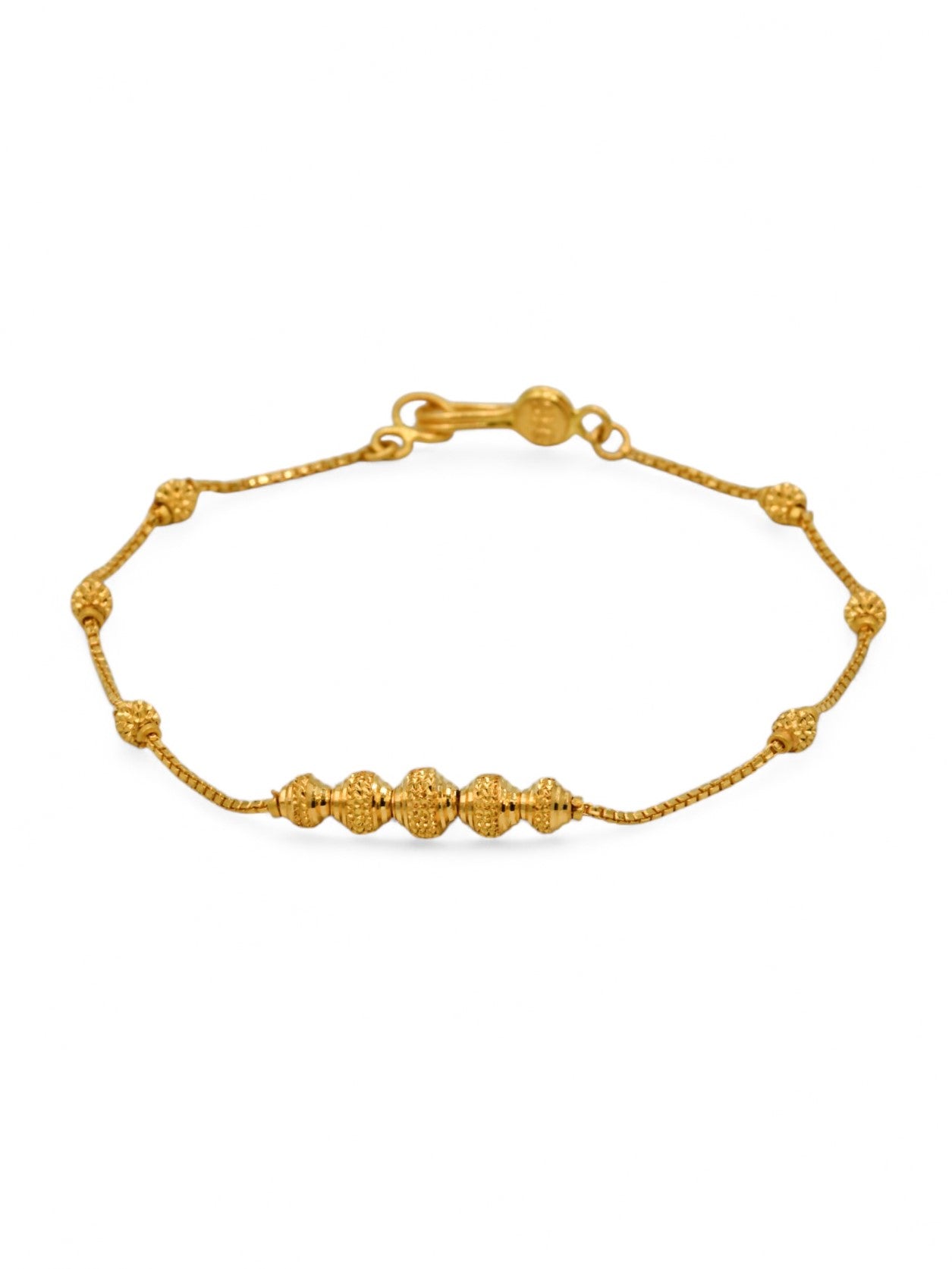 22ct Gold Ball Ladies Bracelet