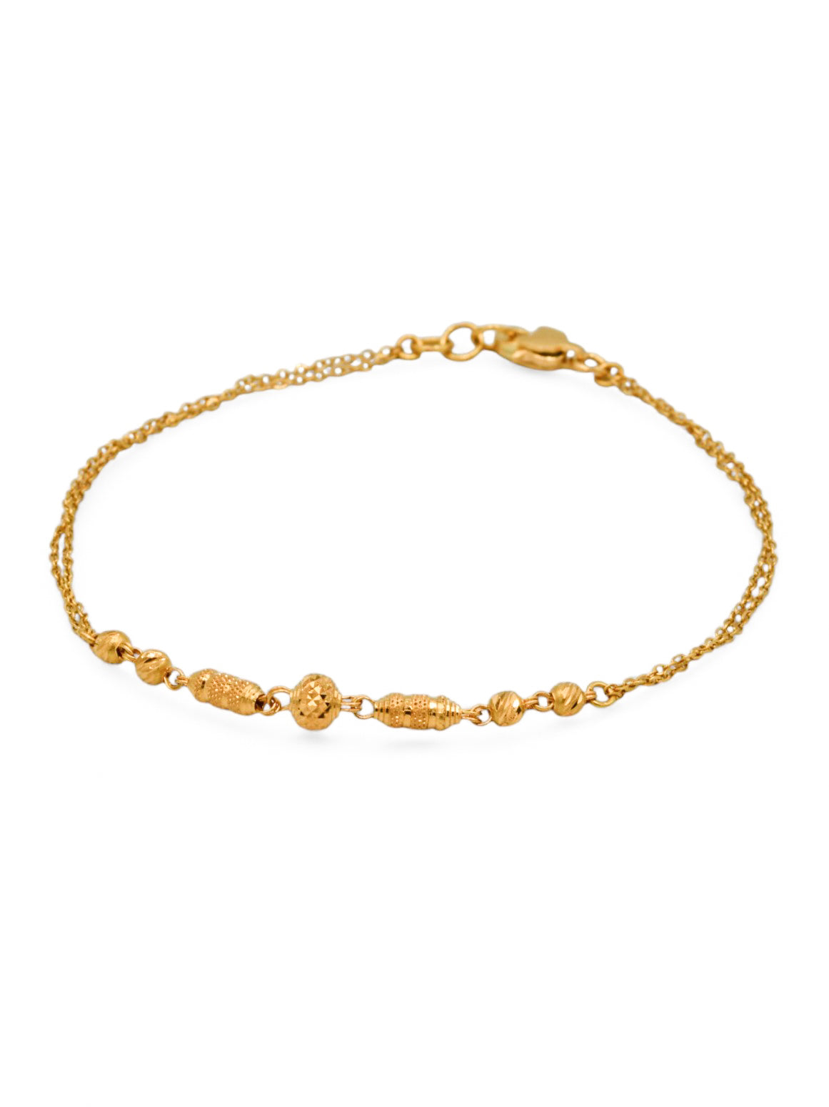 22ct Gold Ball Ladies Bracelet