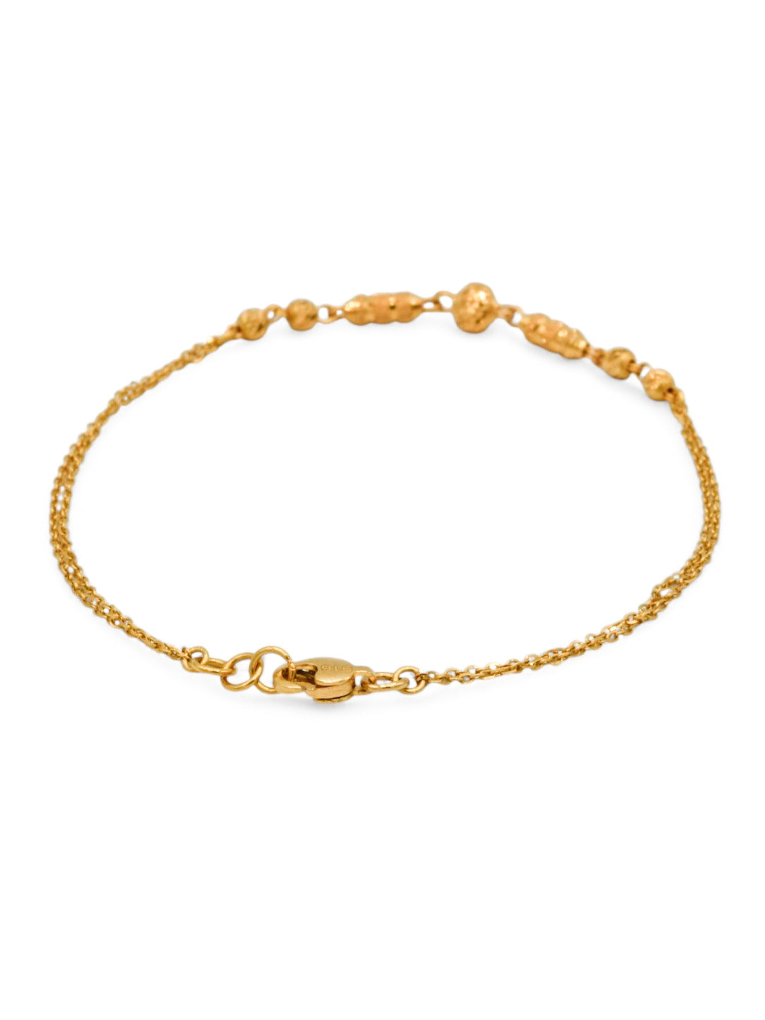 22ct Gold Ball Ladies Bracelet
