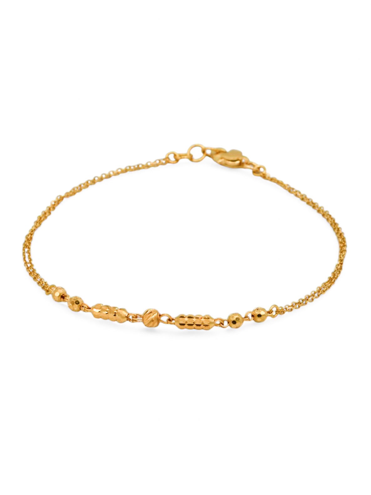 22ct Gold Ball Ladies Bracelet