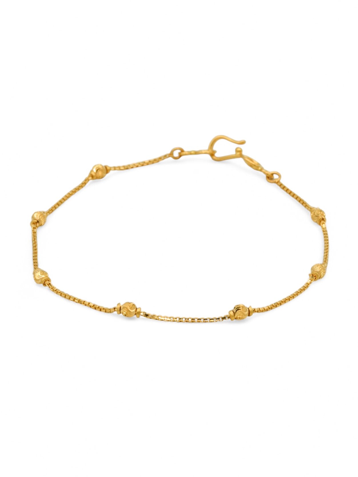 22ct Gold Ball Ladies Bracelet