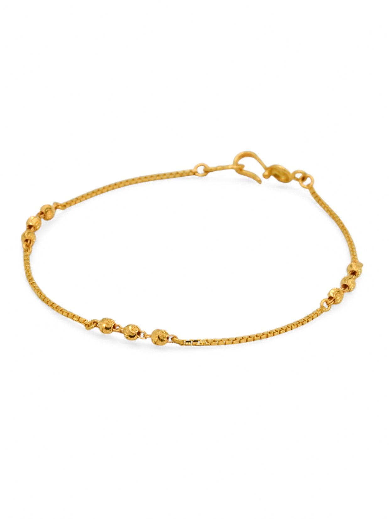 22ct Gold Ball Ladies Bracelet