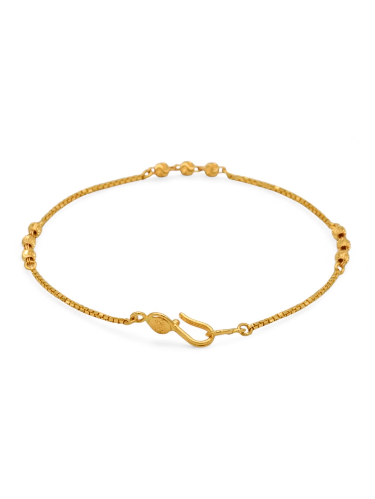 22ct Gold Ball Ladies Bracelet