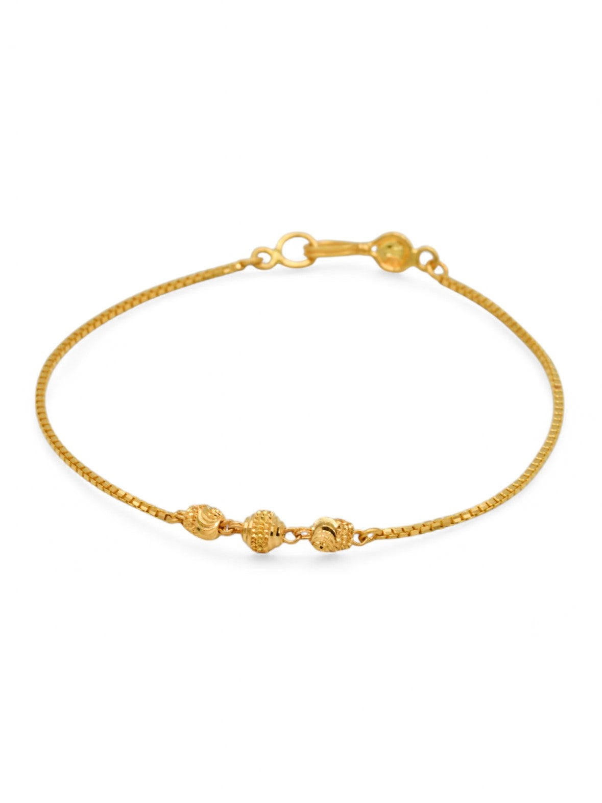 22ct Gold Ball Ladies Bracelet