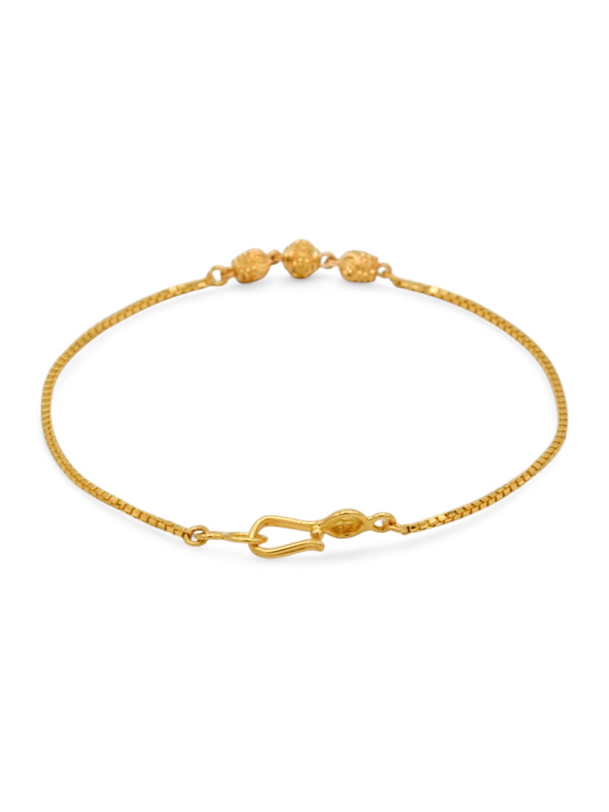 22ct Gold Ball Ladies Bracelet