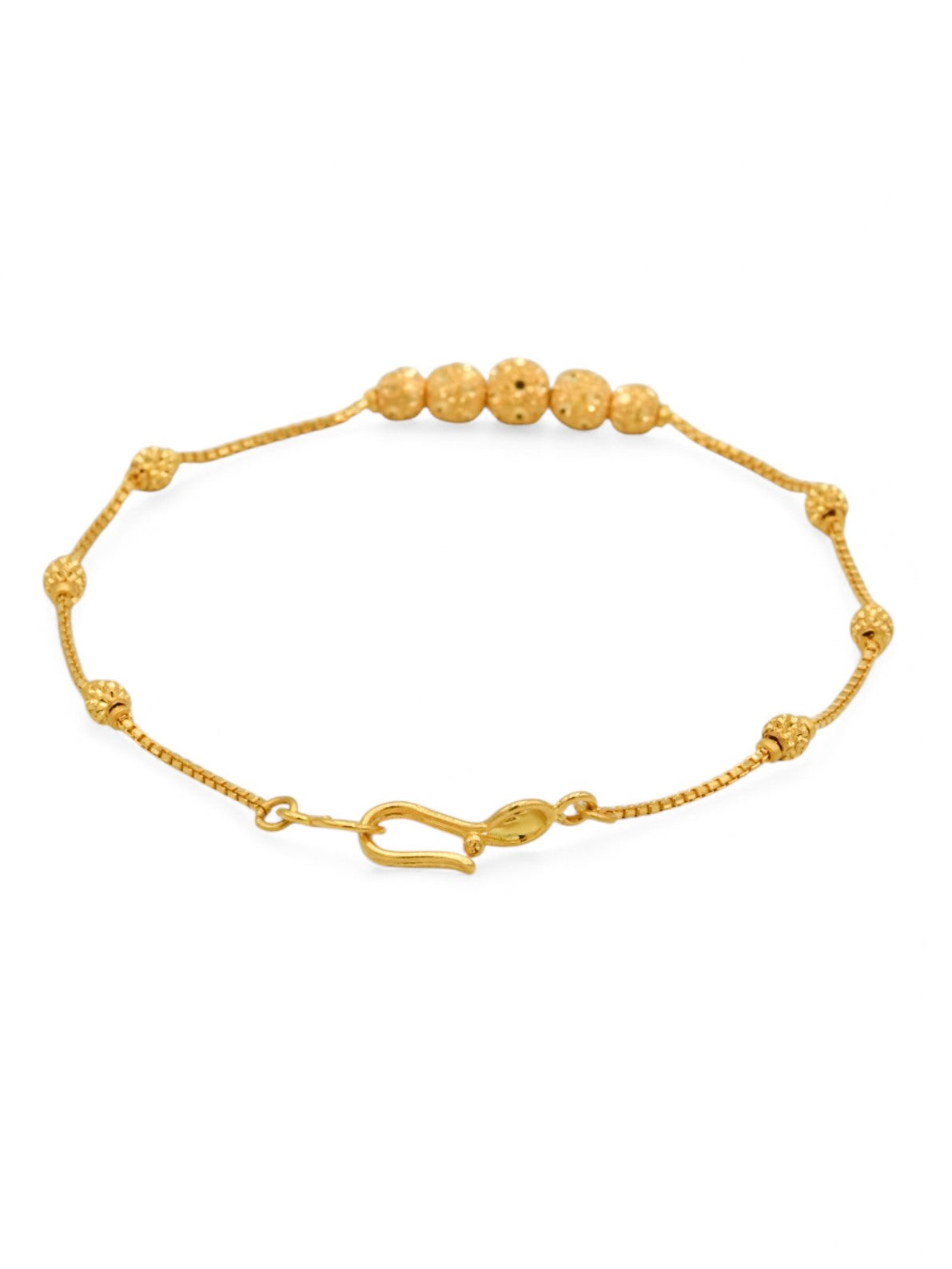 22ct Gold Ball Ladies Bracelet