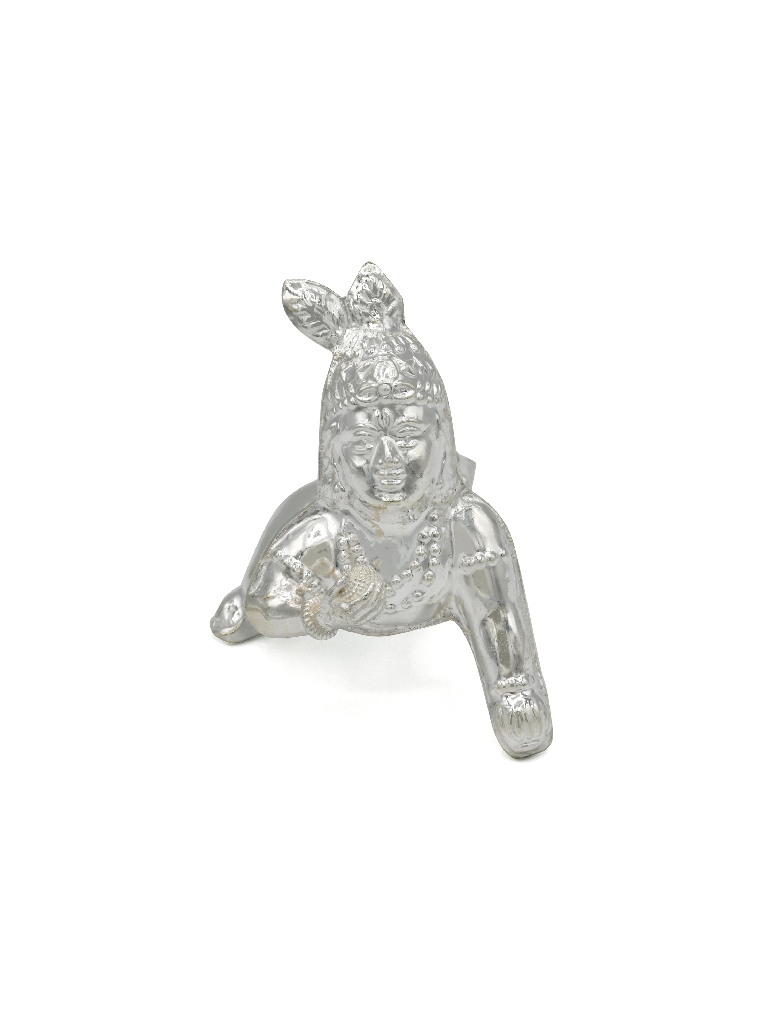 Silver Bal Gopal Murti - Roop Darshan