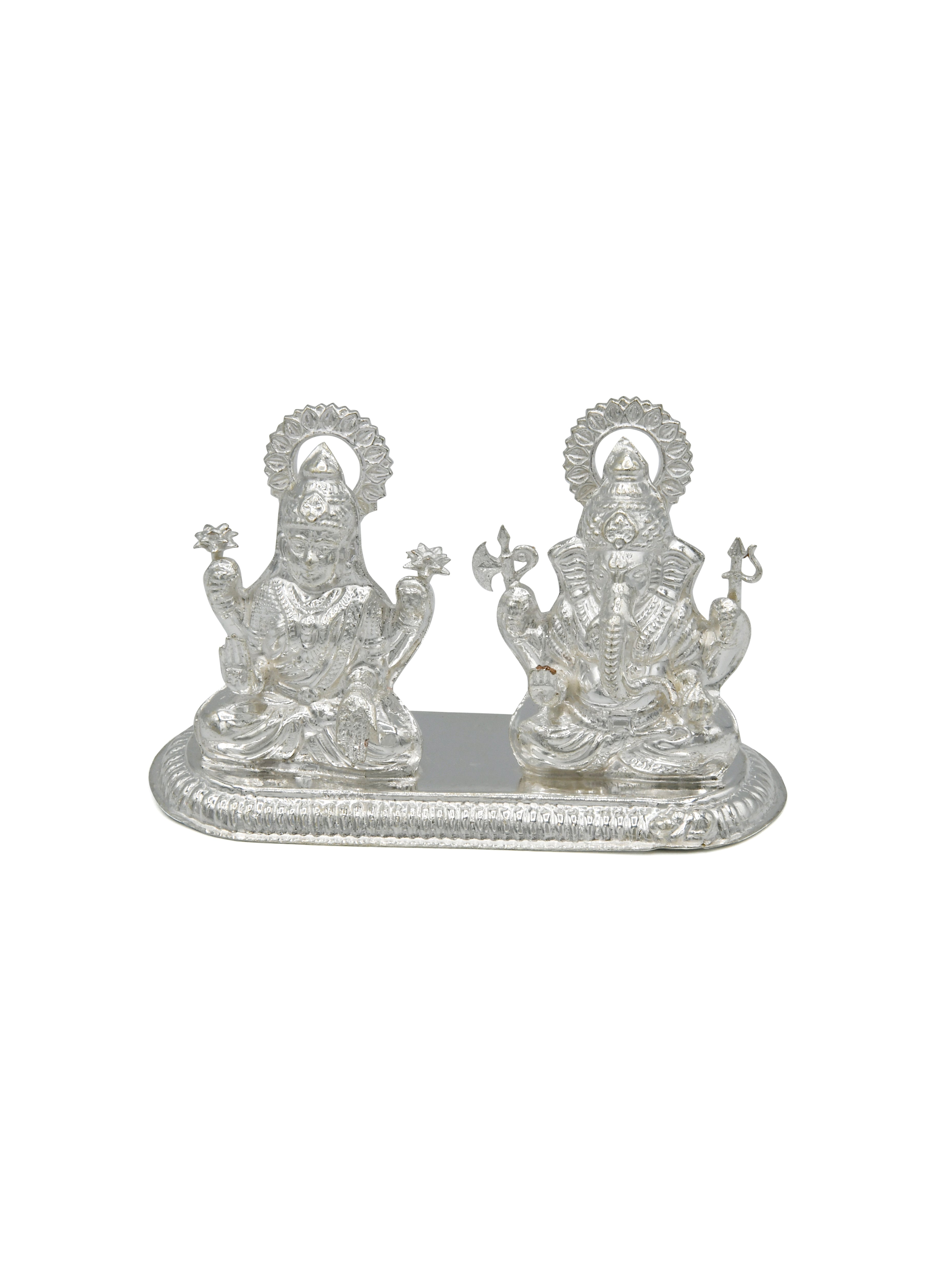 Silver Laxmi Ganesh Murti