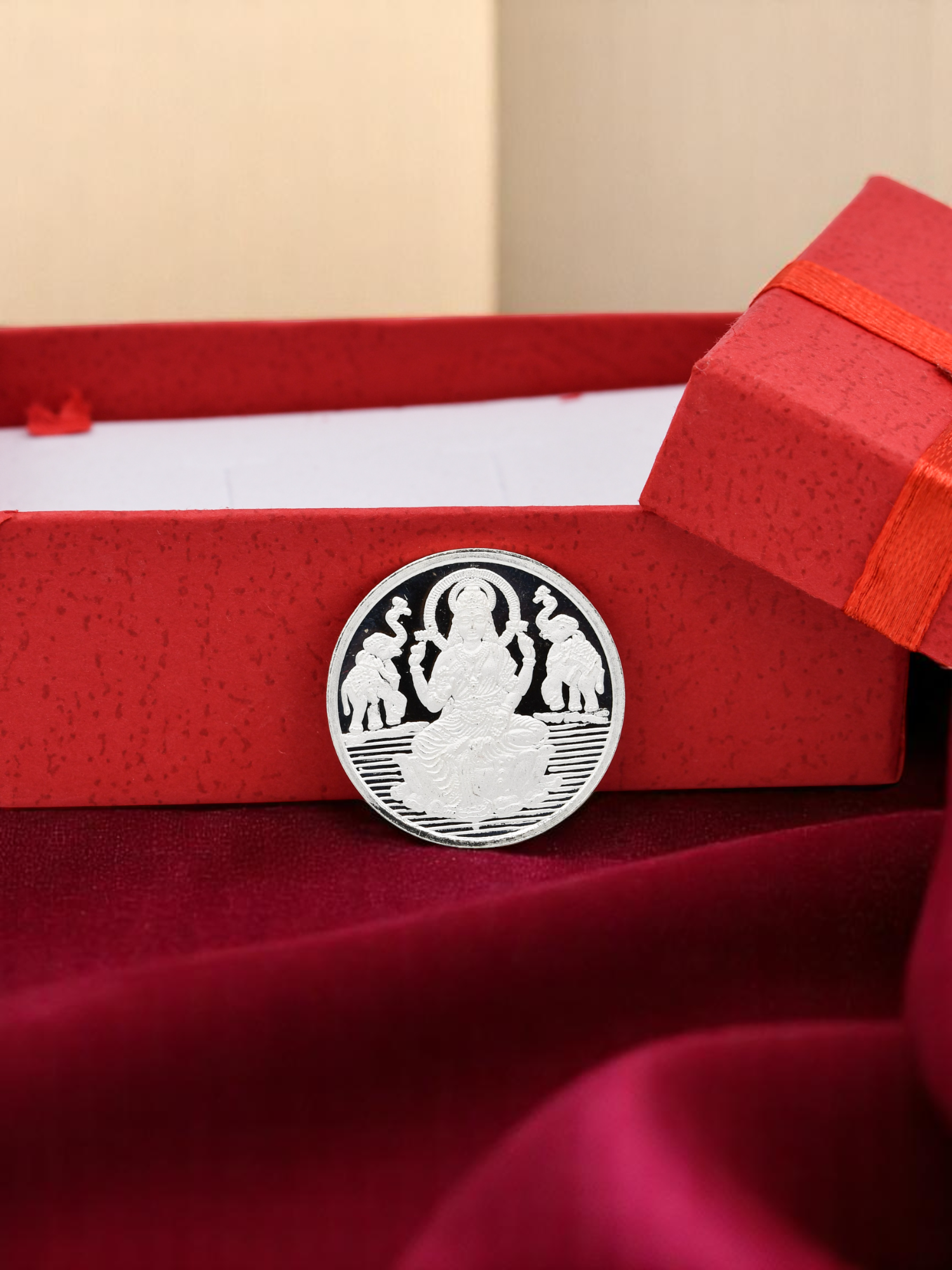 5 Grams Silver Laxmiji Coin - Roop Darshan