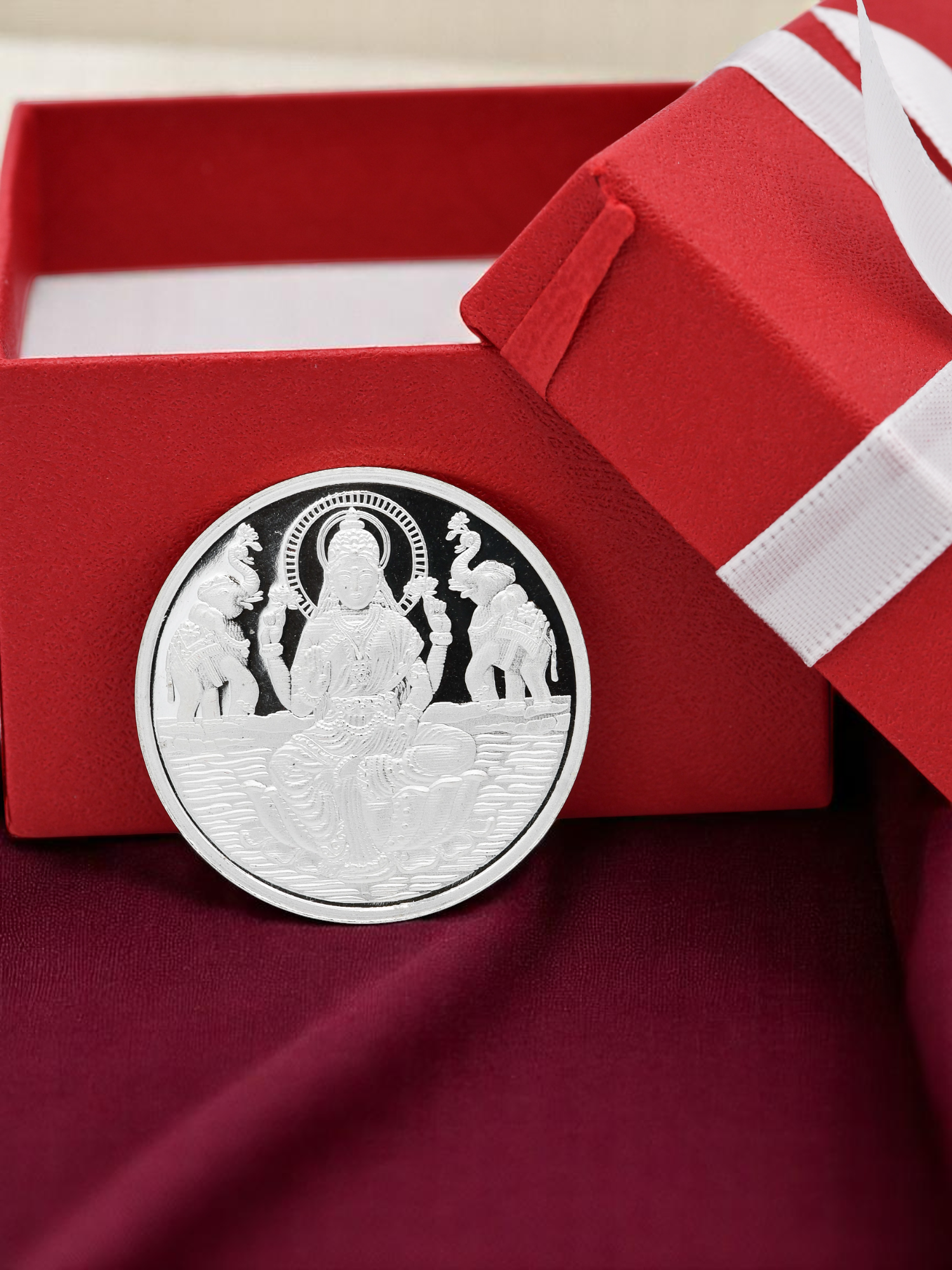 20 Grams Silver Laxmiji Coin - Roop Darshan