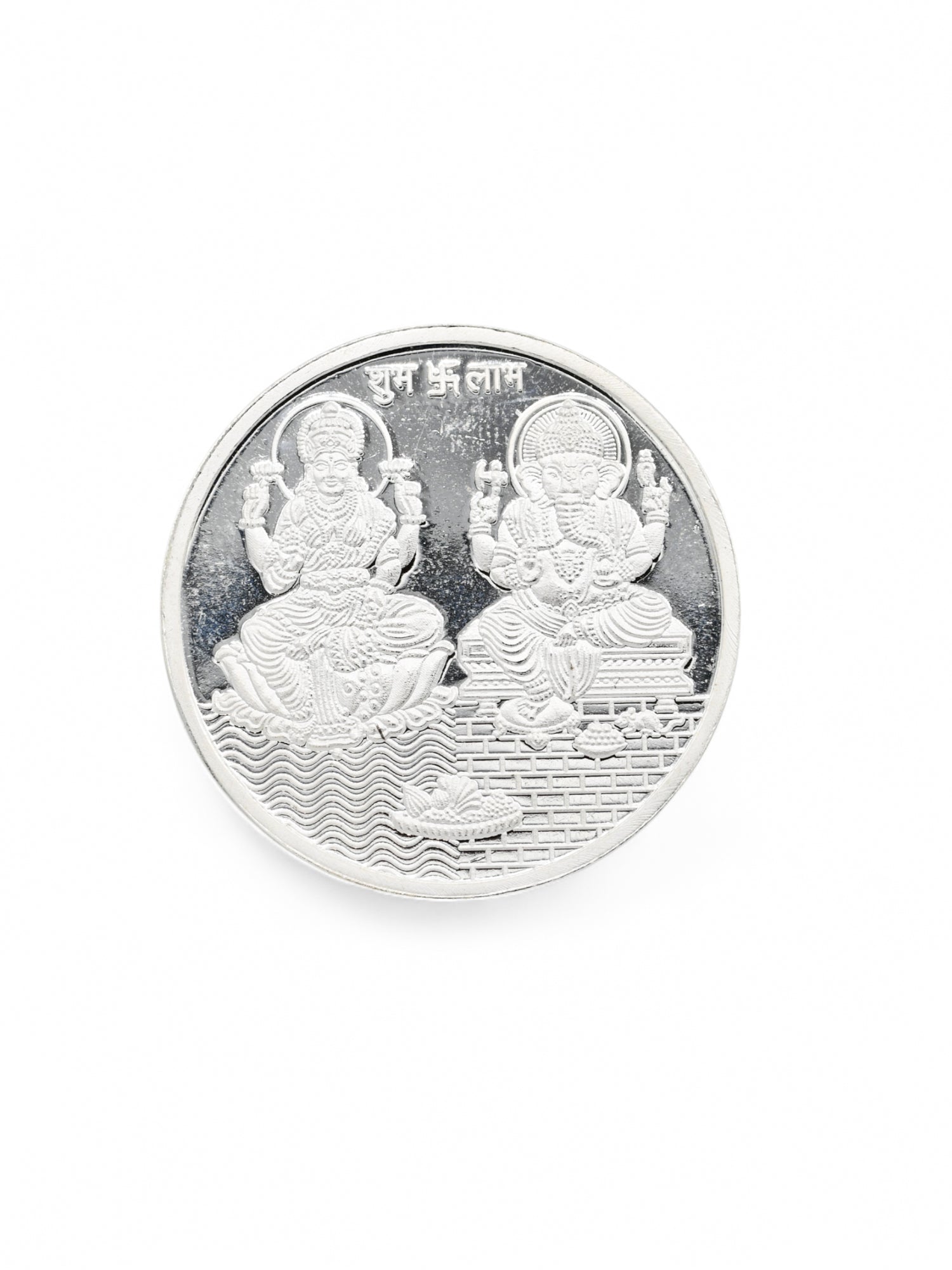 20 Grams Silver Laxmiji & Ganesha Coin - Roop Darshan