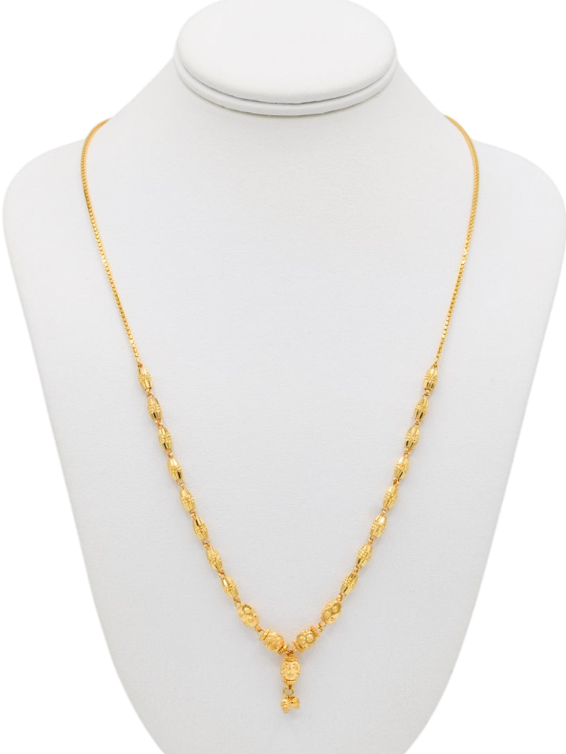 22ct Gold Ball Fancy Chain