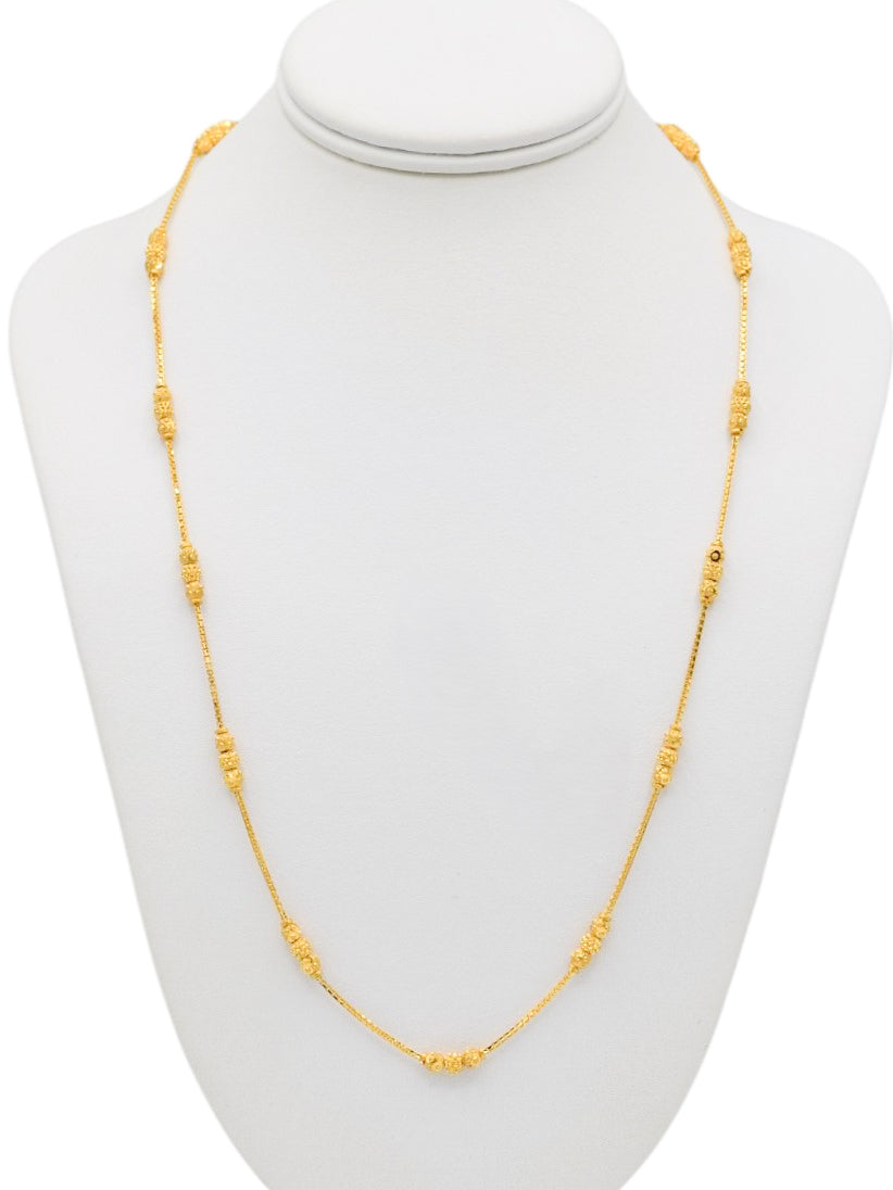 22ct Gold Ball Fancy Chain
