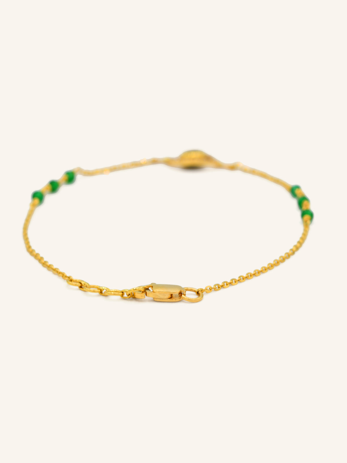 22ct Gold Evil Eye CZ Bracelet
