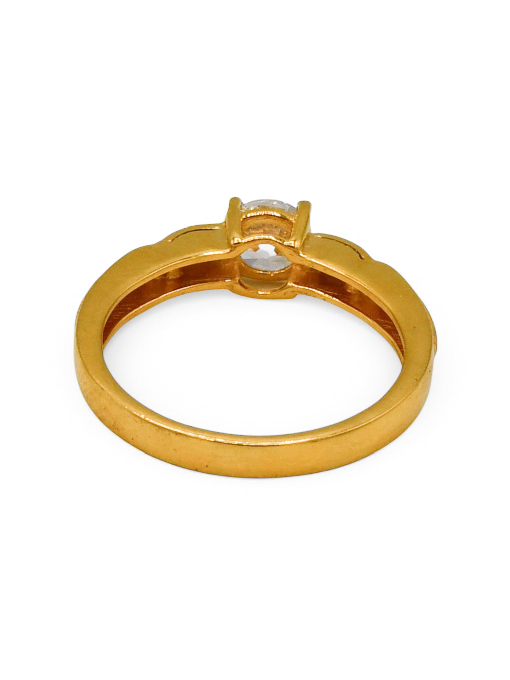 22Ct Gold CZ Ladies Ring