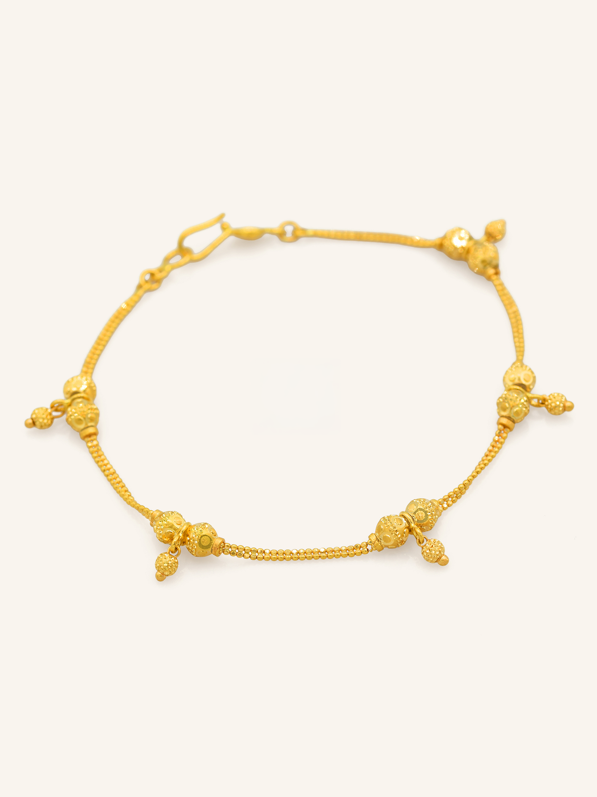 22ct Gold Ball Ladies Bracelet