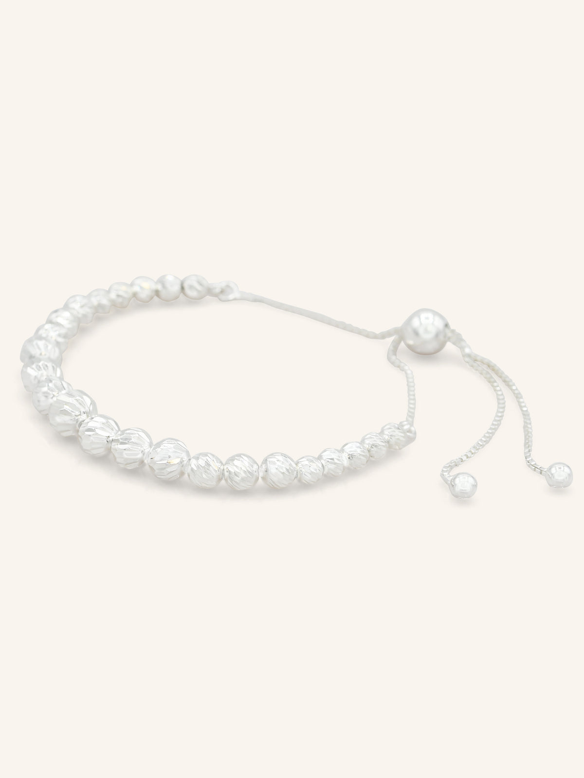 Sterling Silver Adjustable Fluted Bracelet