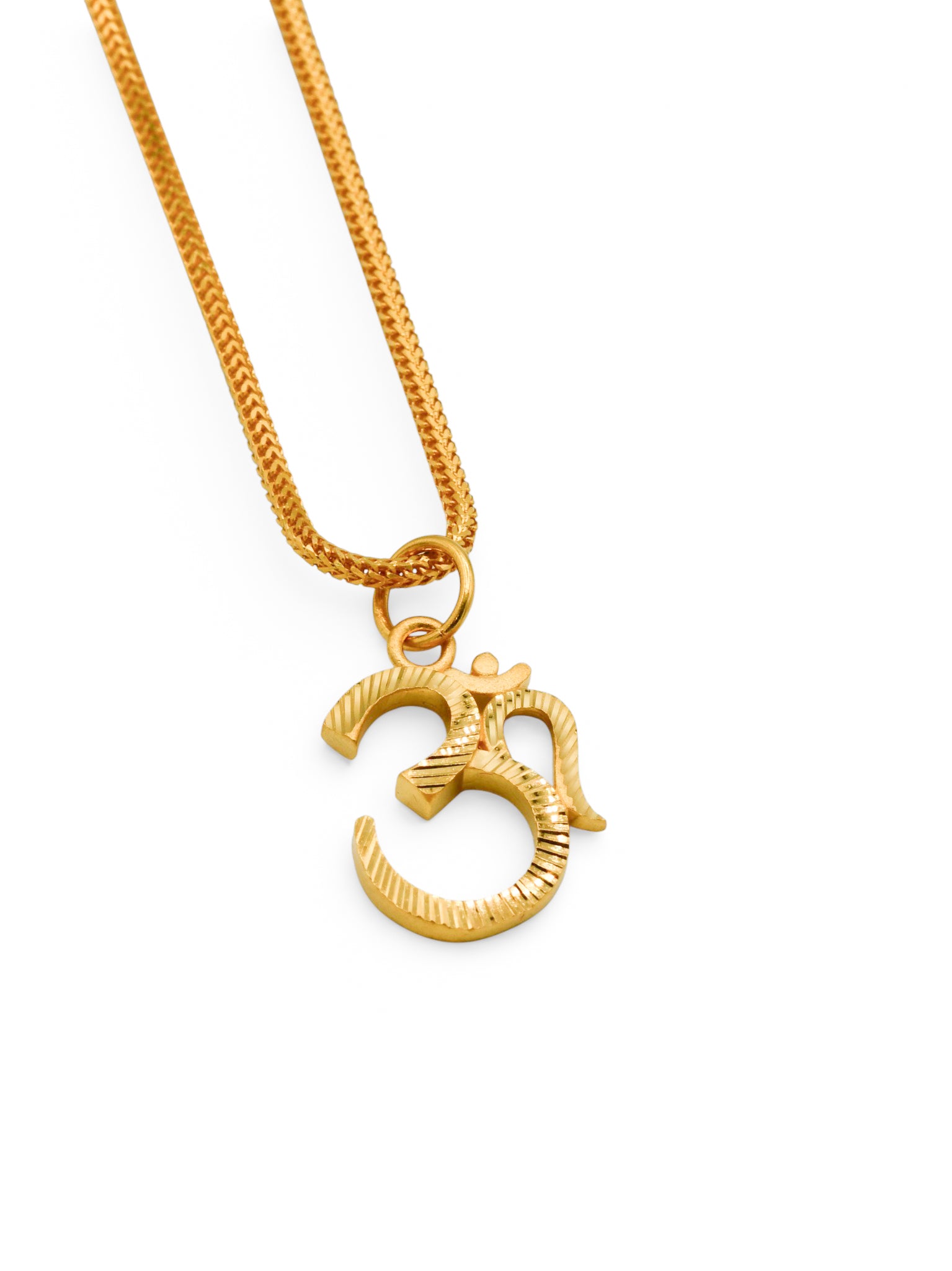 22Ct Gold Om Pendant - Roop Darshan
