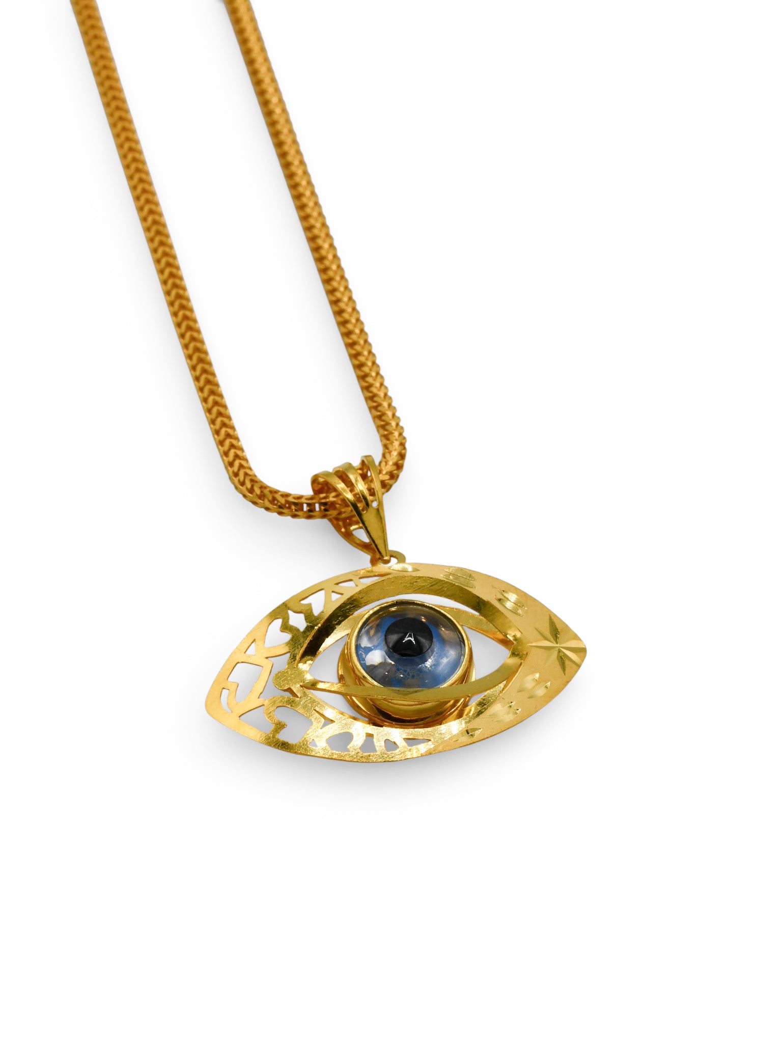 22Ct Gold Evil Eye Pendant - Roop Darshan
