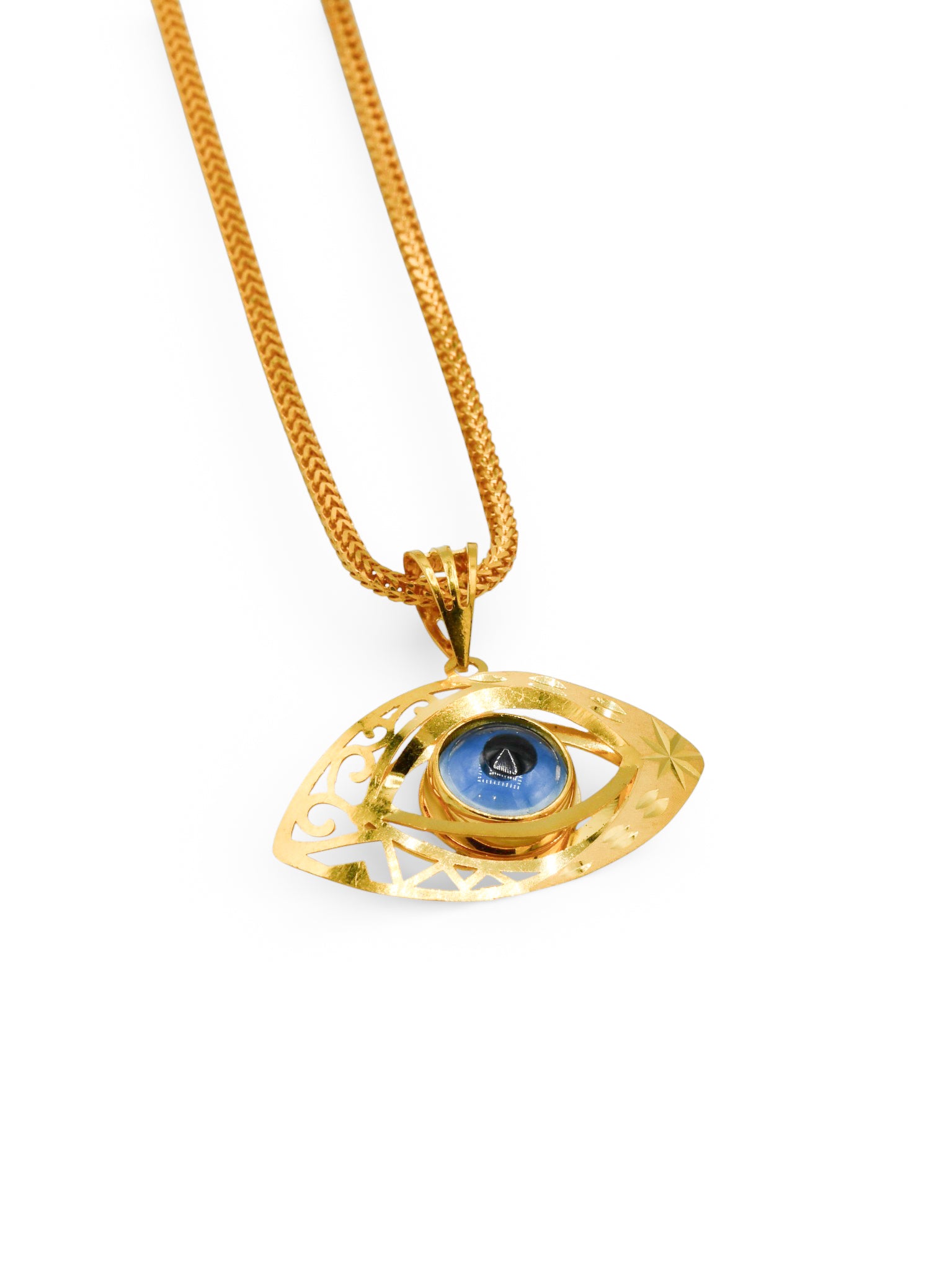 22Ct Gold Evil Eye Pendant - Roop Darshan