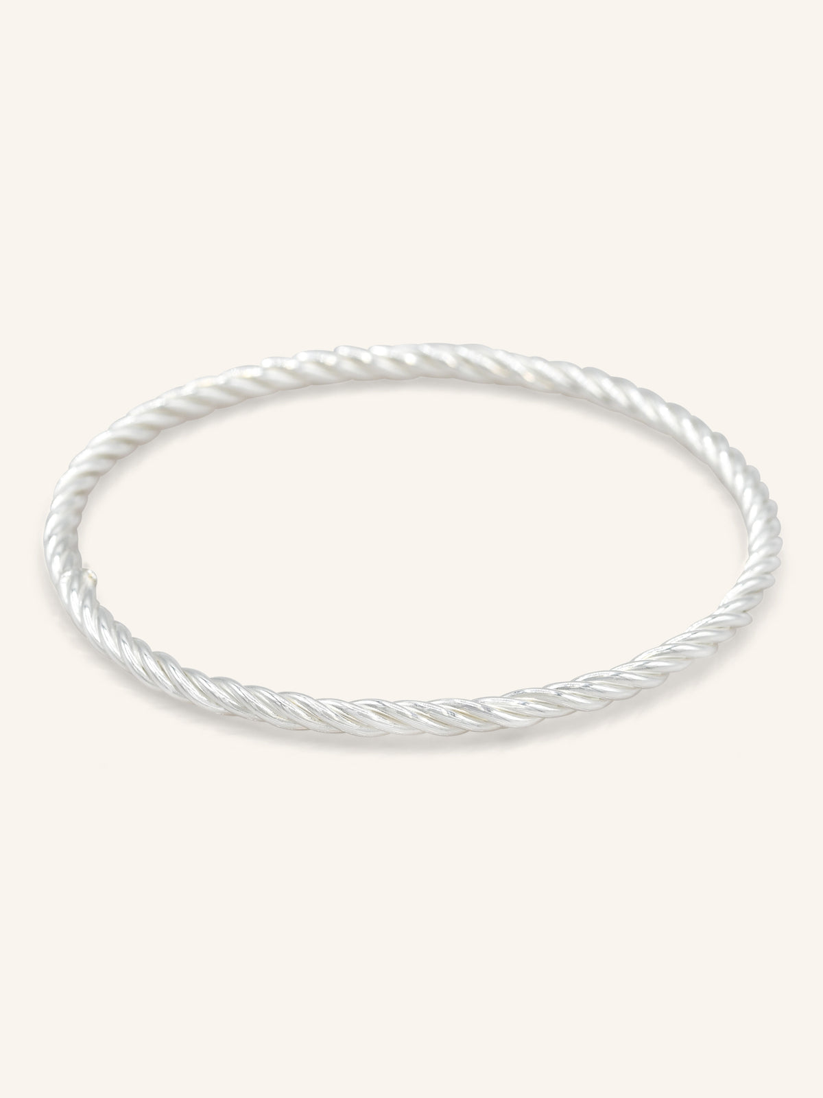Sterling Silver Twisted Bangle