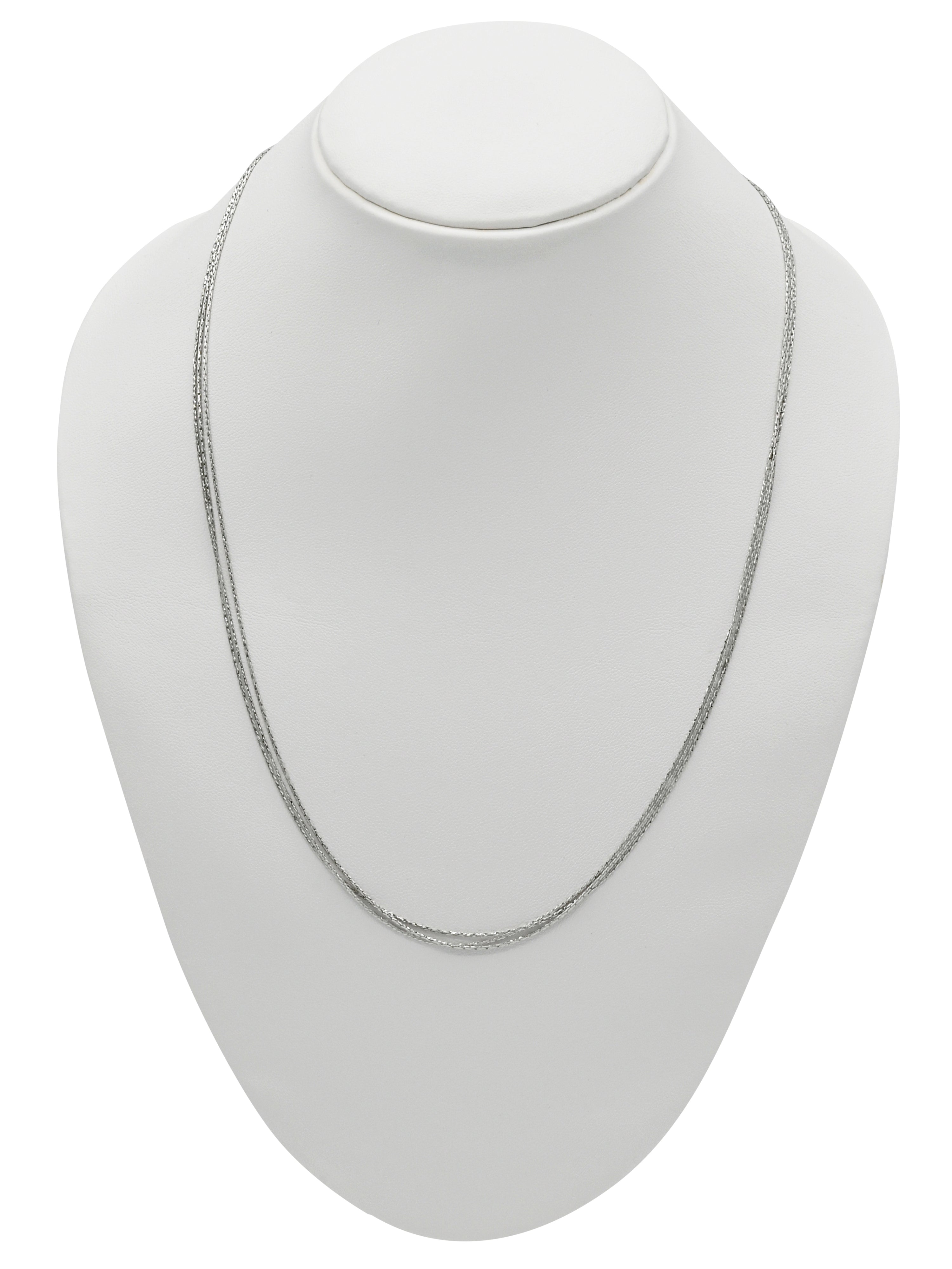 Sterling Silver 3 Row Chain - Roop Darshan