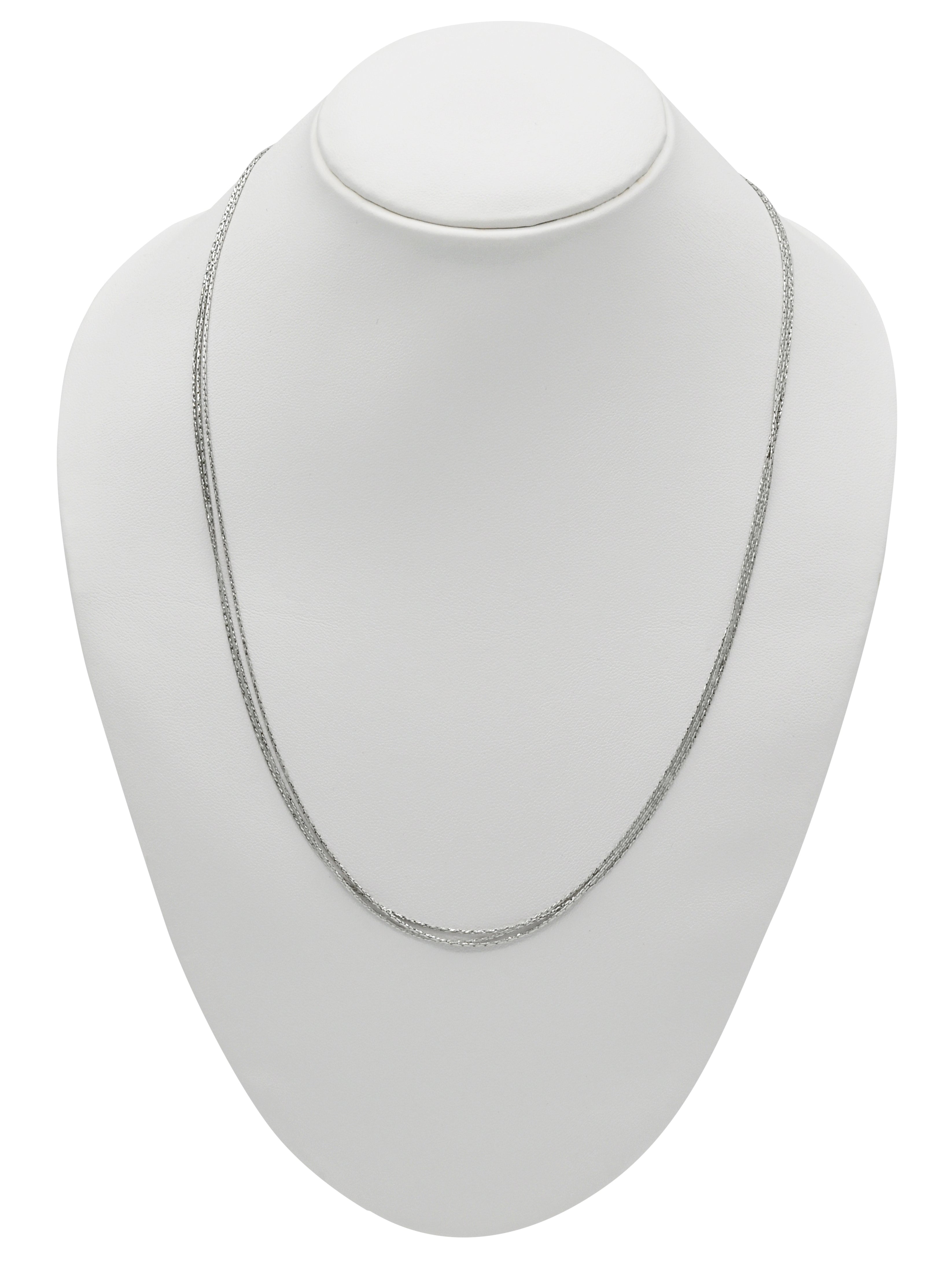 Sterling Silver 3 Row Chain