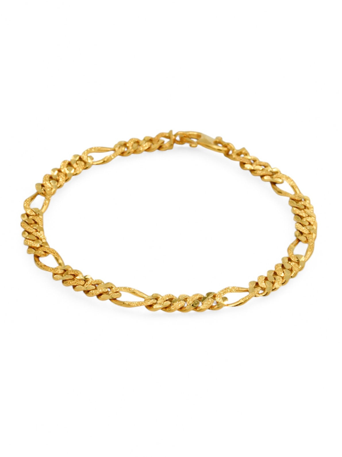22ct Gold Figaro Bracelet - Roop Darshan