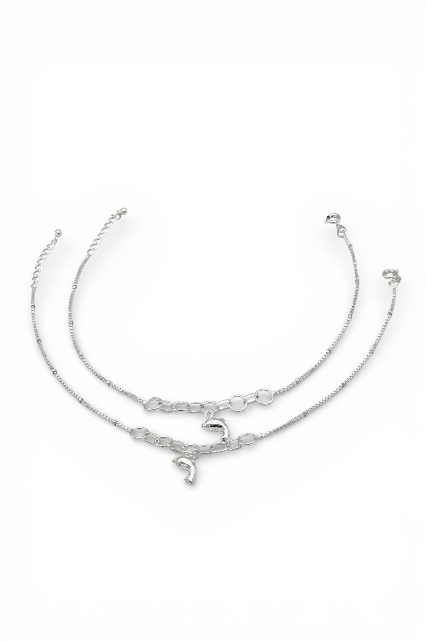 Sterling Silver Ladies 2PC Anklets