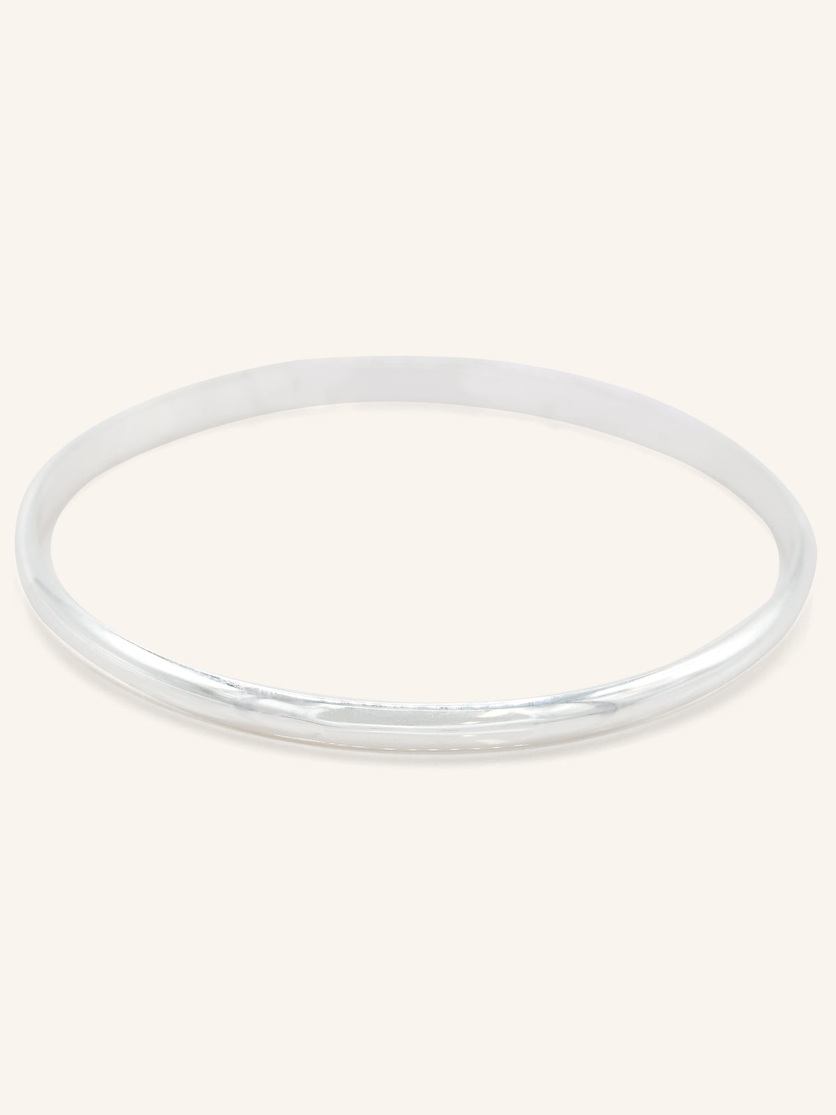 Sterling Silver Plain Bangle