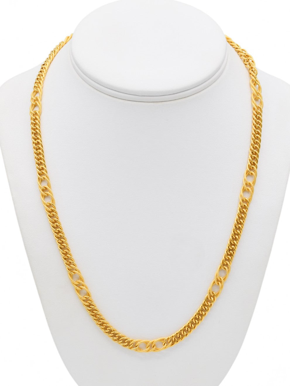 22ct Gold Hollow Curb Chain - Roop Darshan