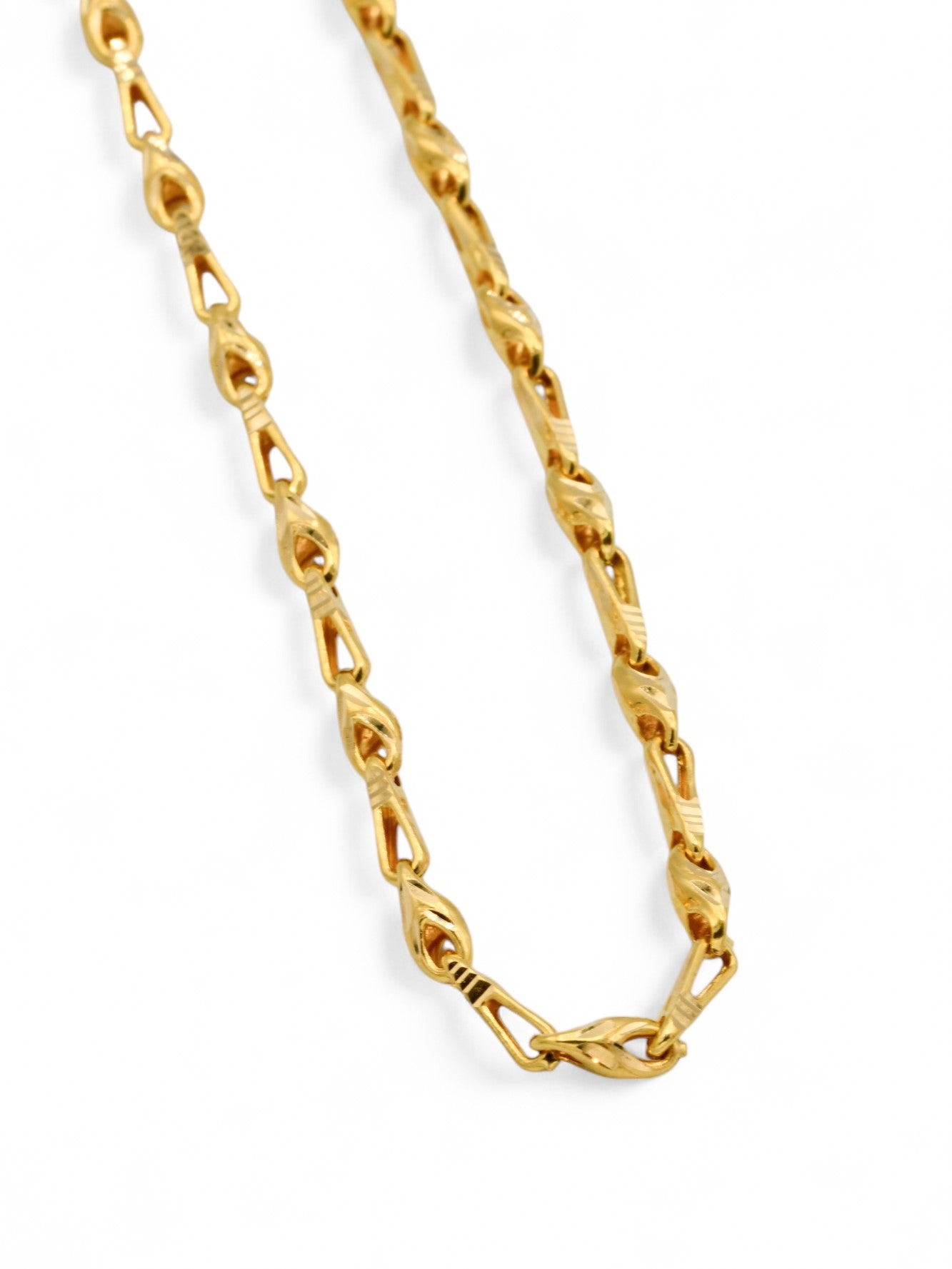 22ct Gold Hollow Chain - Roop Darshan