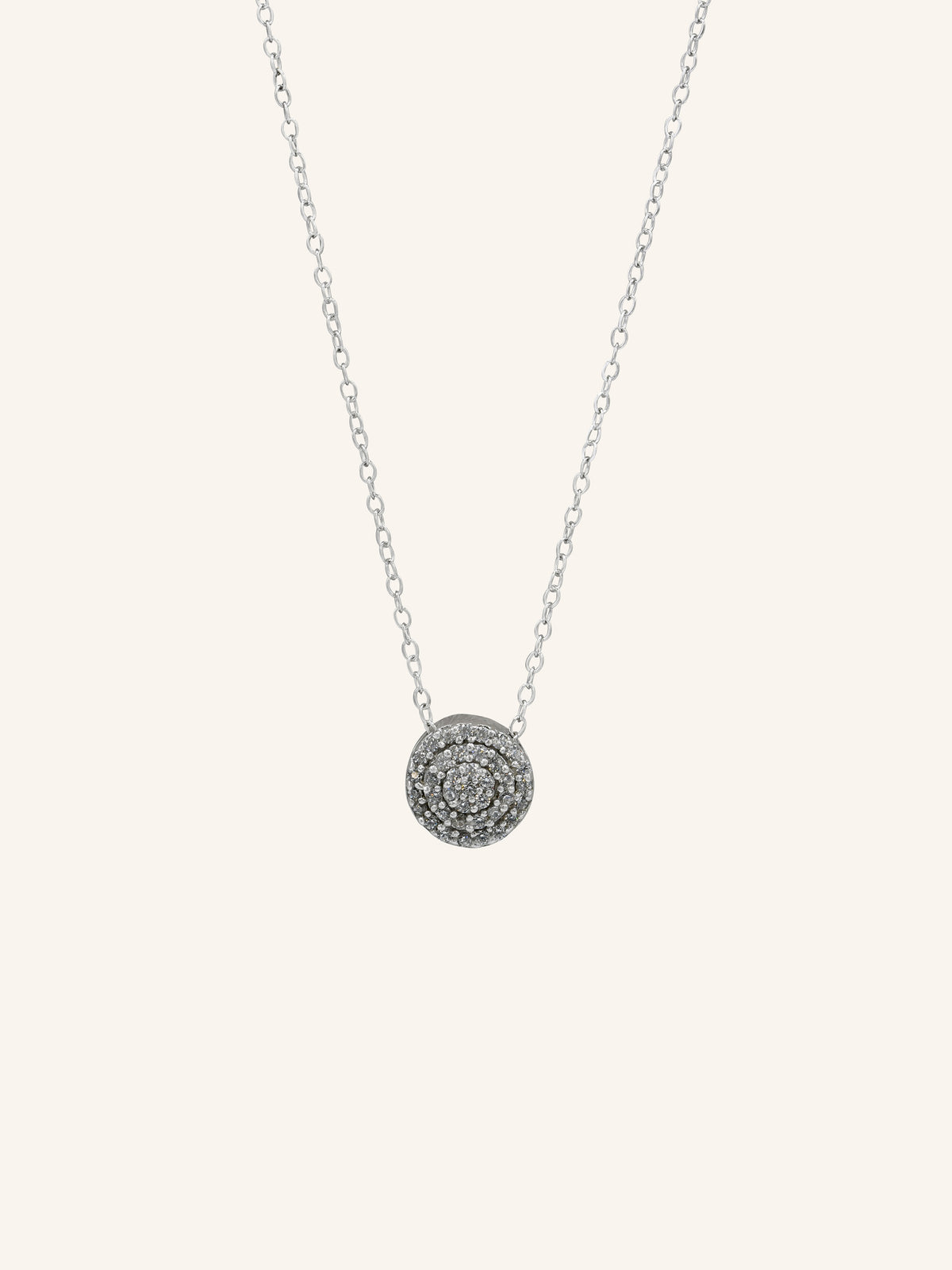 Cluster Sterling Silver Necklace