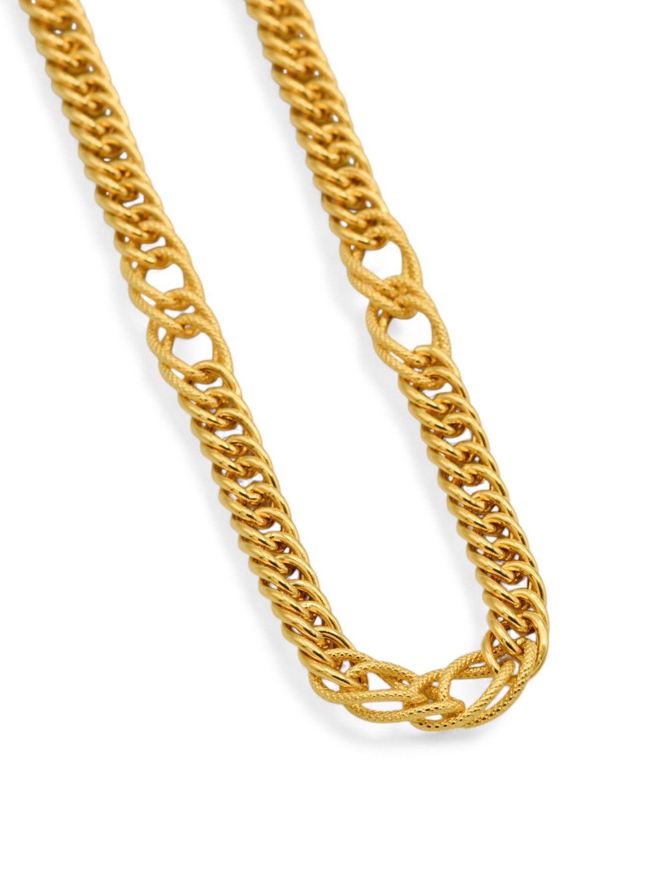 22ct Gold Hollow Curb Chain - Roop Darshan