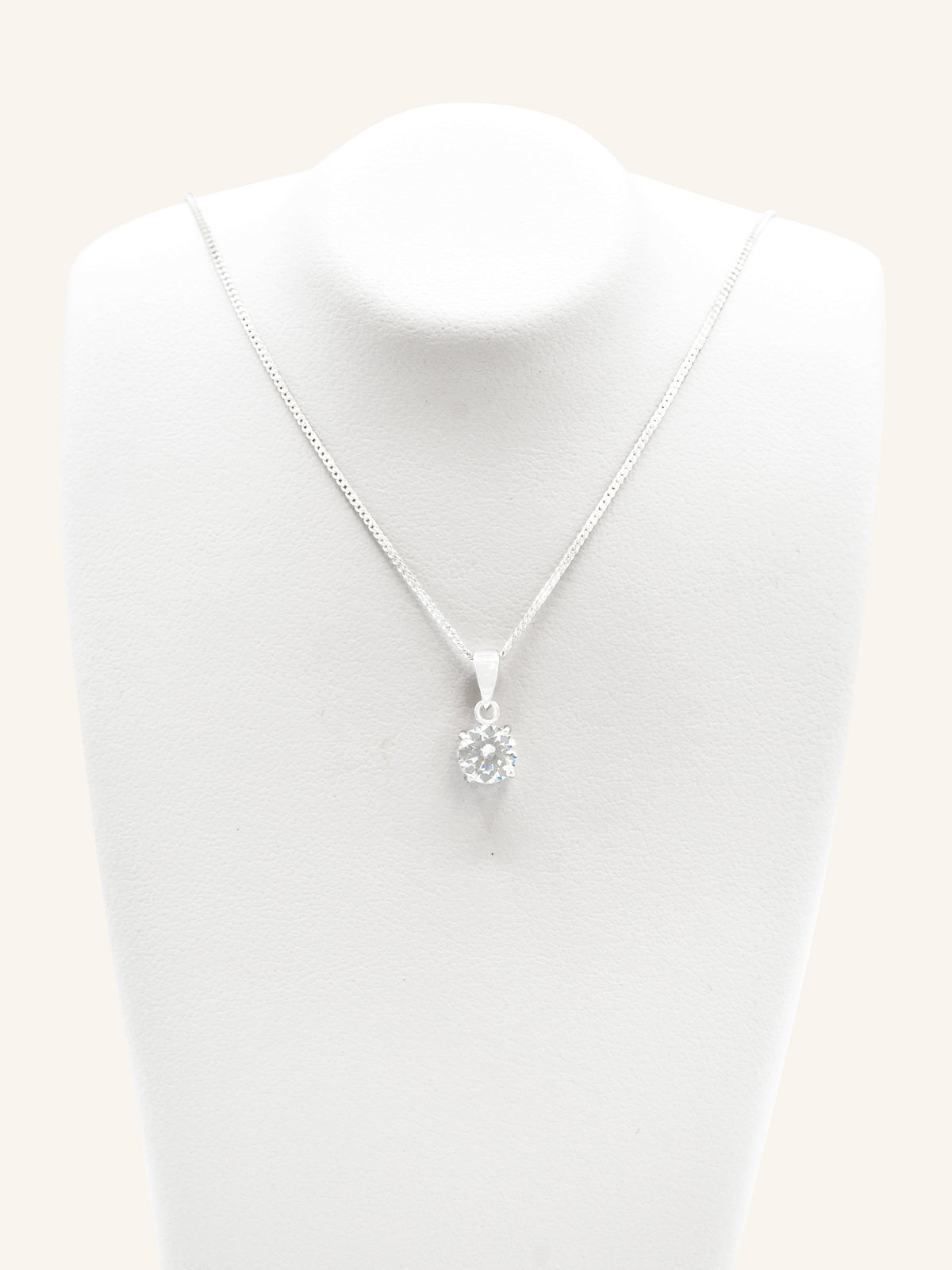CZ Sterling Silver Necklace